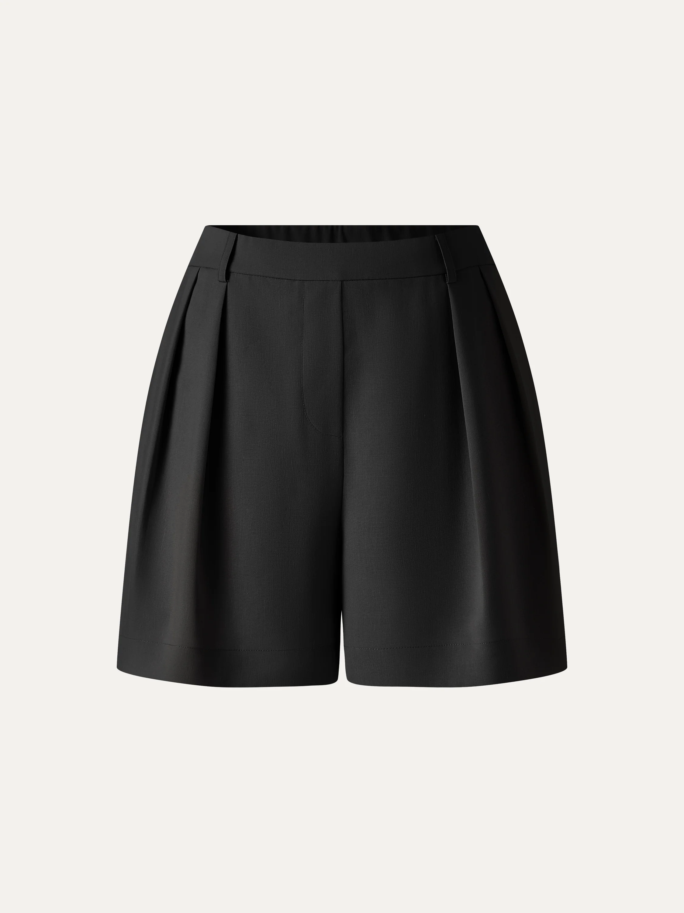 Lyocell-Linen Tailored Shorts with Pockets - Image 16