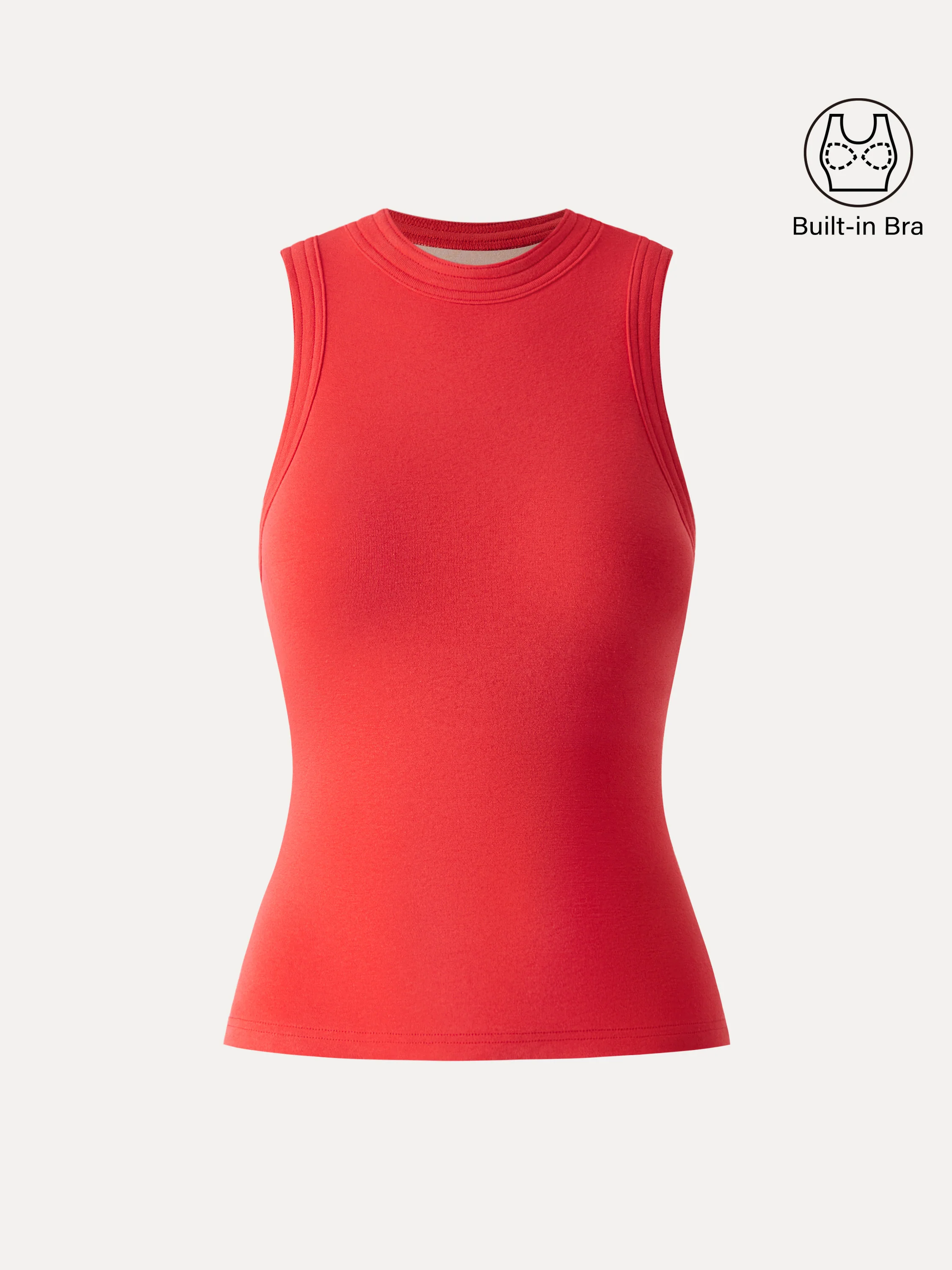 Lyocell Perkins Collar Bra Tank - Image 12