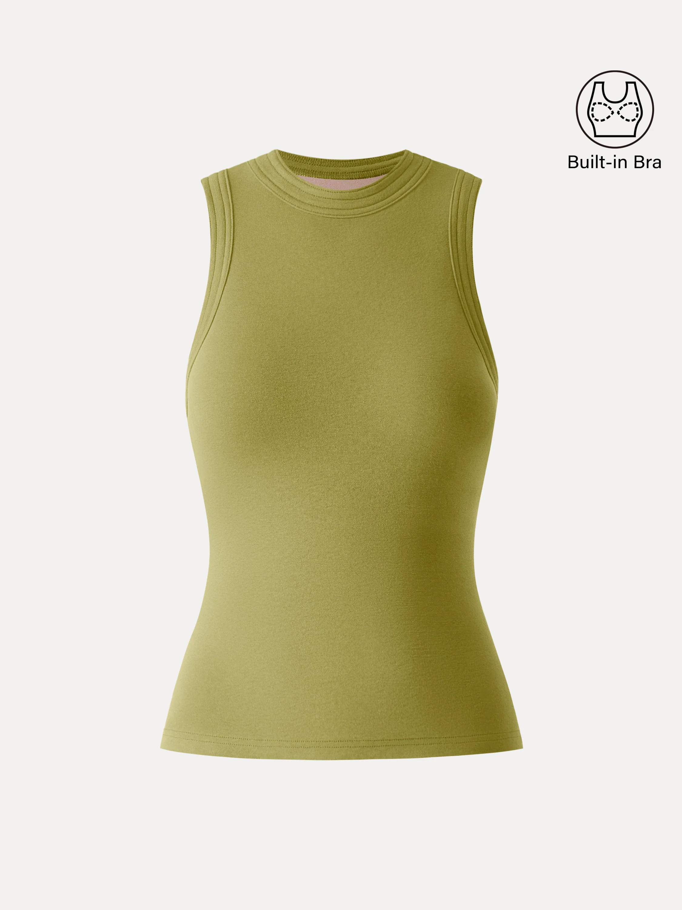 Lyocell Perkins Collar Bra Tank - Image 4