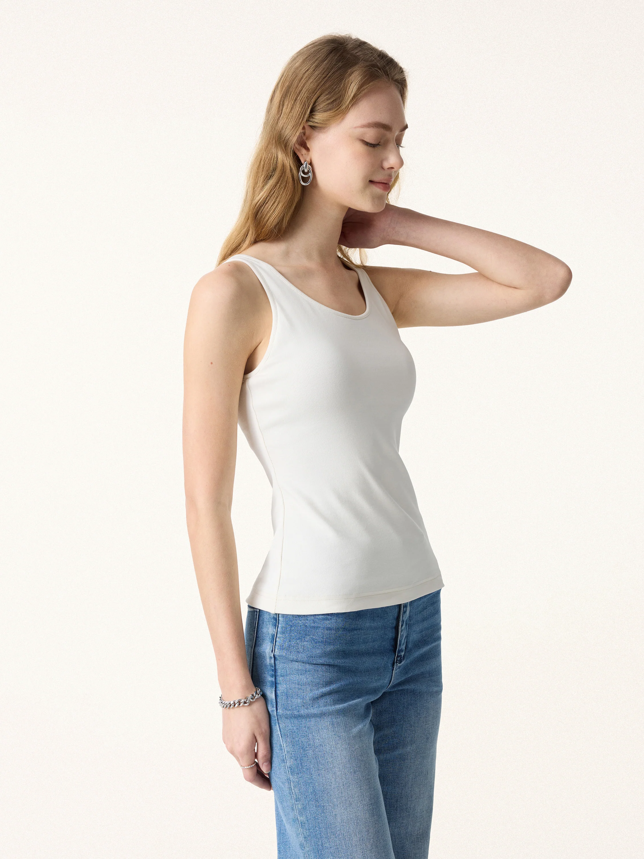Lyocell U-Neck Bra Tank - Image 10