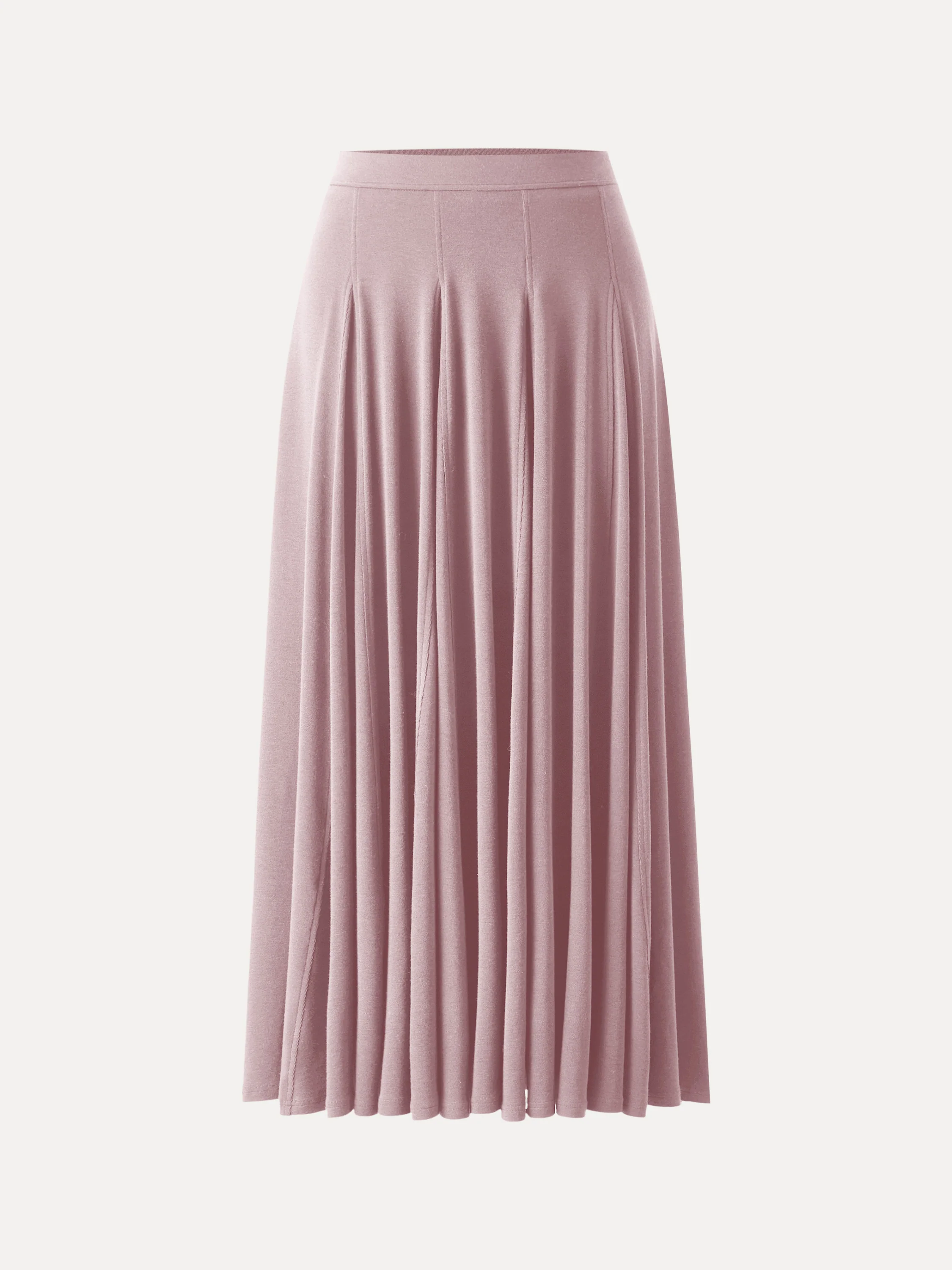 Lyocell Wool Godet Hem Pull-on Maxi Skirt - Image 11
