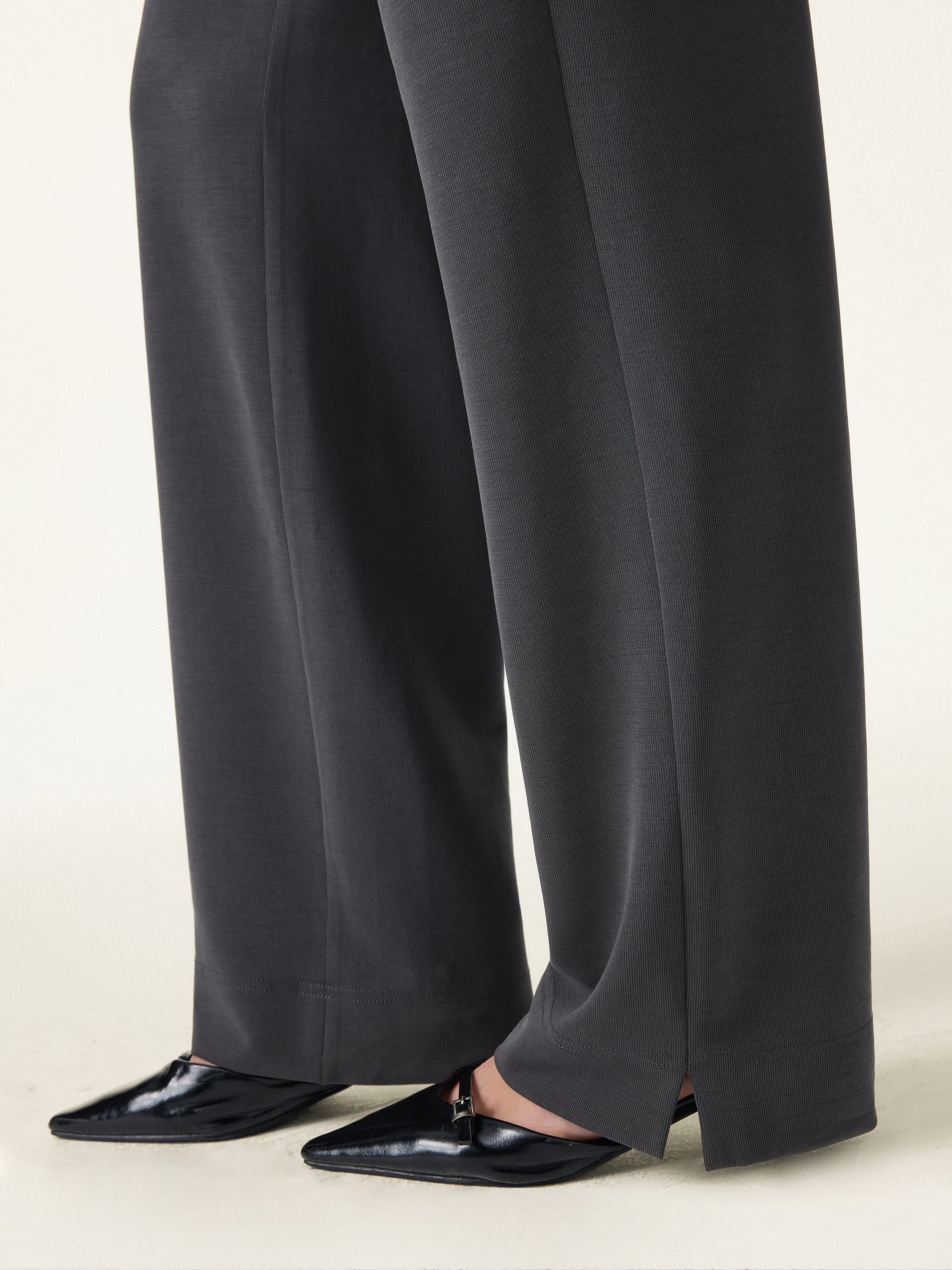 Lyocell Wrinkle-Resistant Easy Straight Leg Pants - Image 5