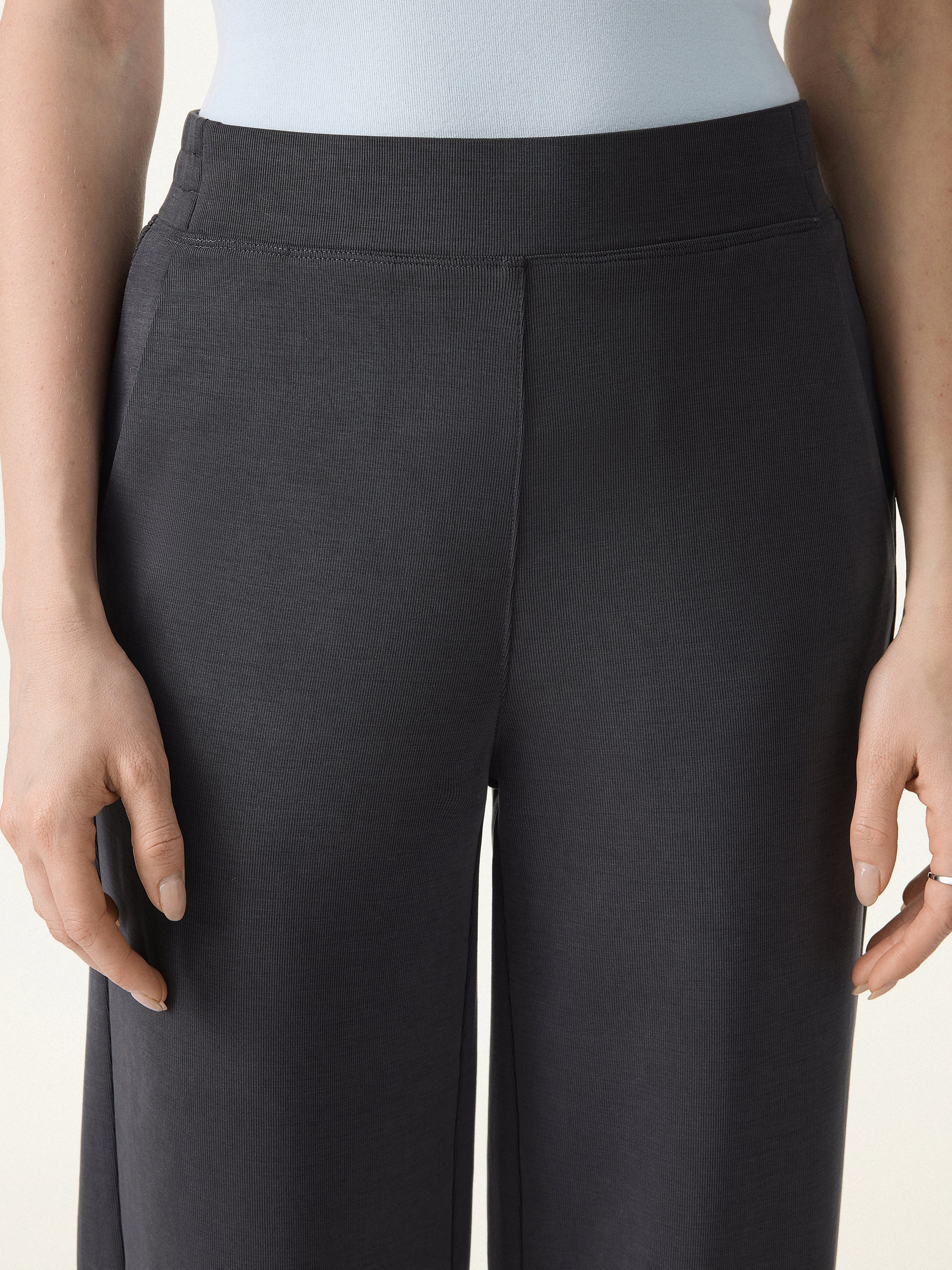 Lyocell Wrinkle-Resistant Easy Straight Leg Pants - Image 7