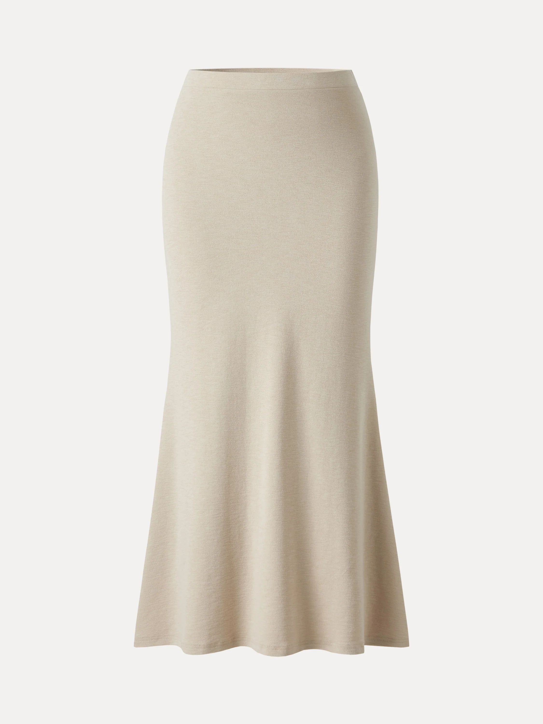 Matte Smooth Drapey Mermaid Flare Maxi Skirt - Image 8