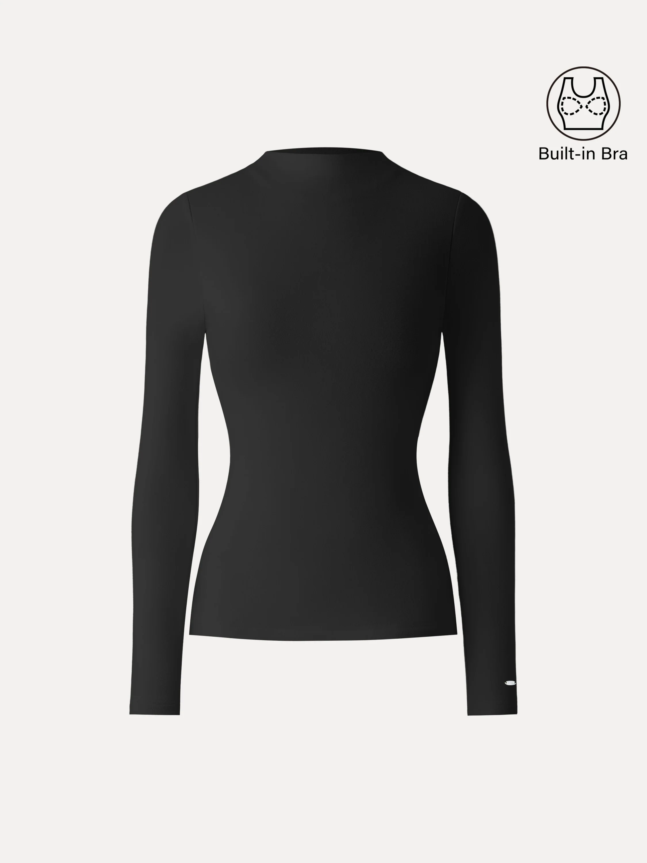 MaxWarm Brushed Mockneck Long Sleeve Bra Top - Image 11