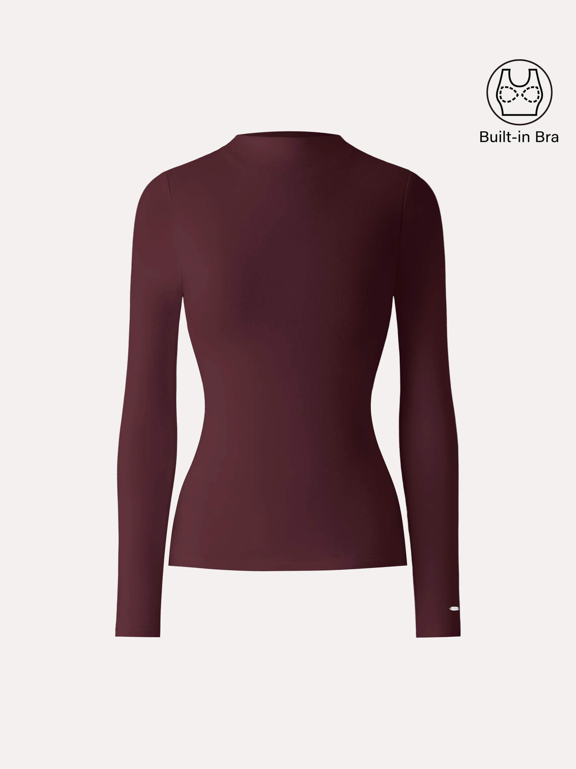MaxWarm Brushed Mockneck Long Sleeve Bra Top - Image 14