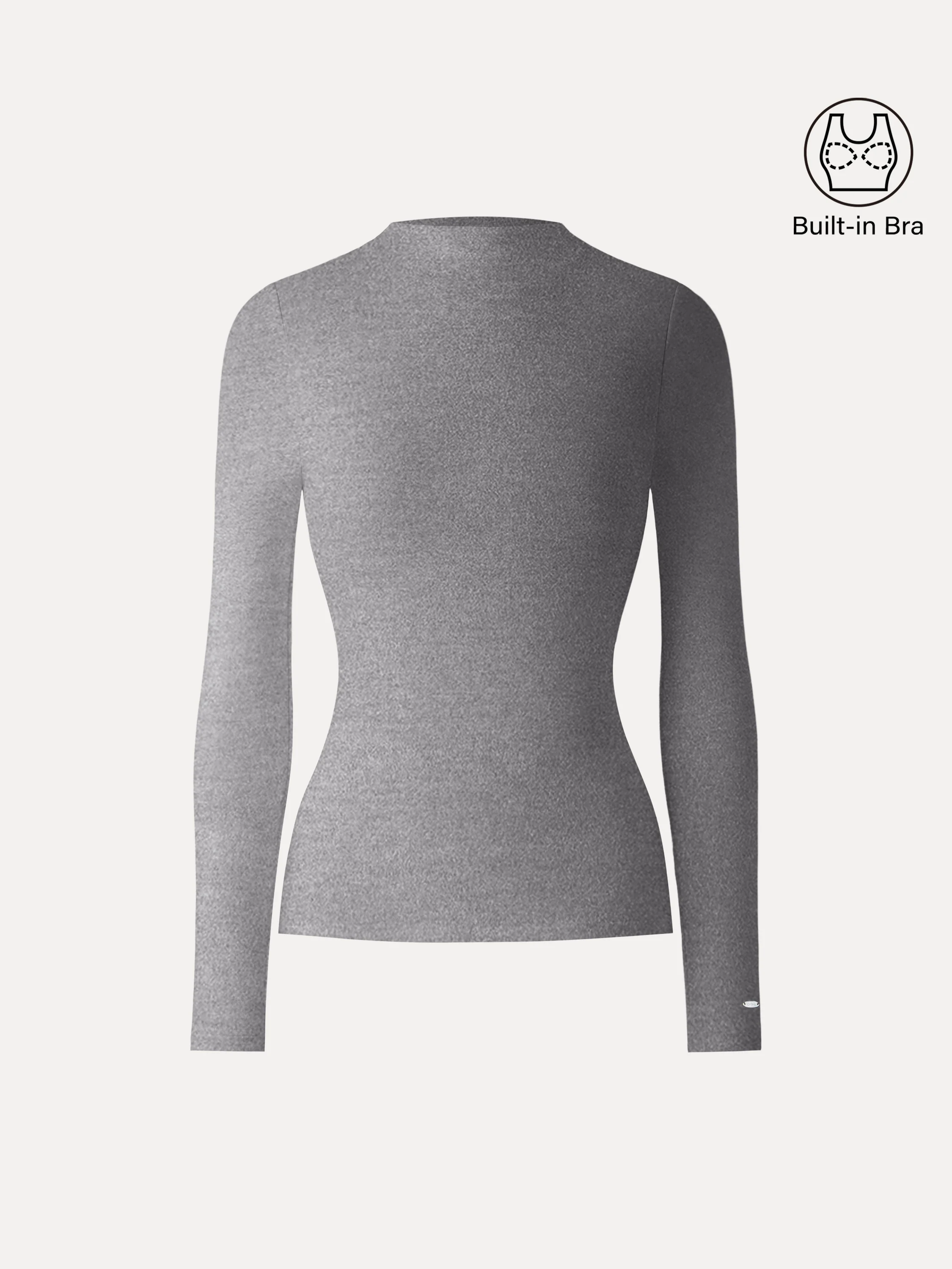 MaxWarm Brushed Mockneck Long Sleeve Bra Top - Image 15