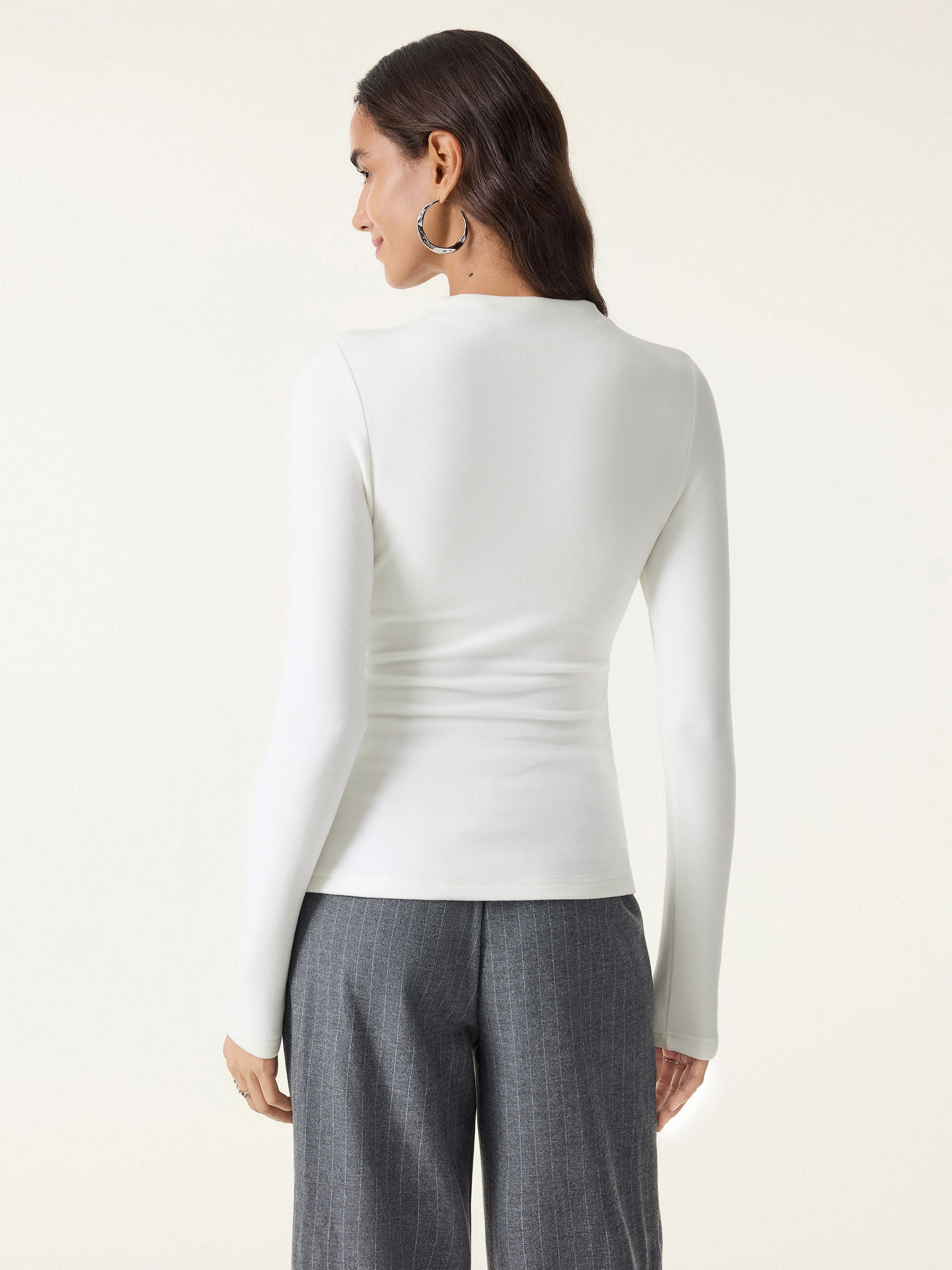 MaxWarm Brushed Mockneck Long Sleeve Bra Top - Image 7