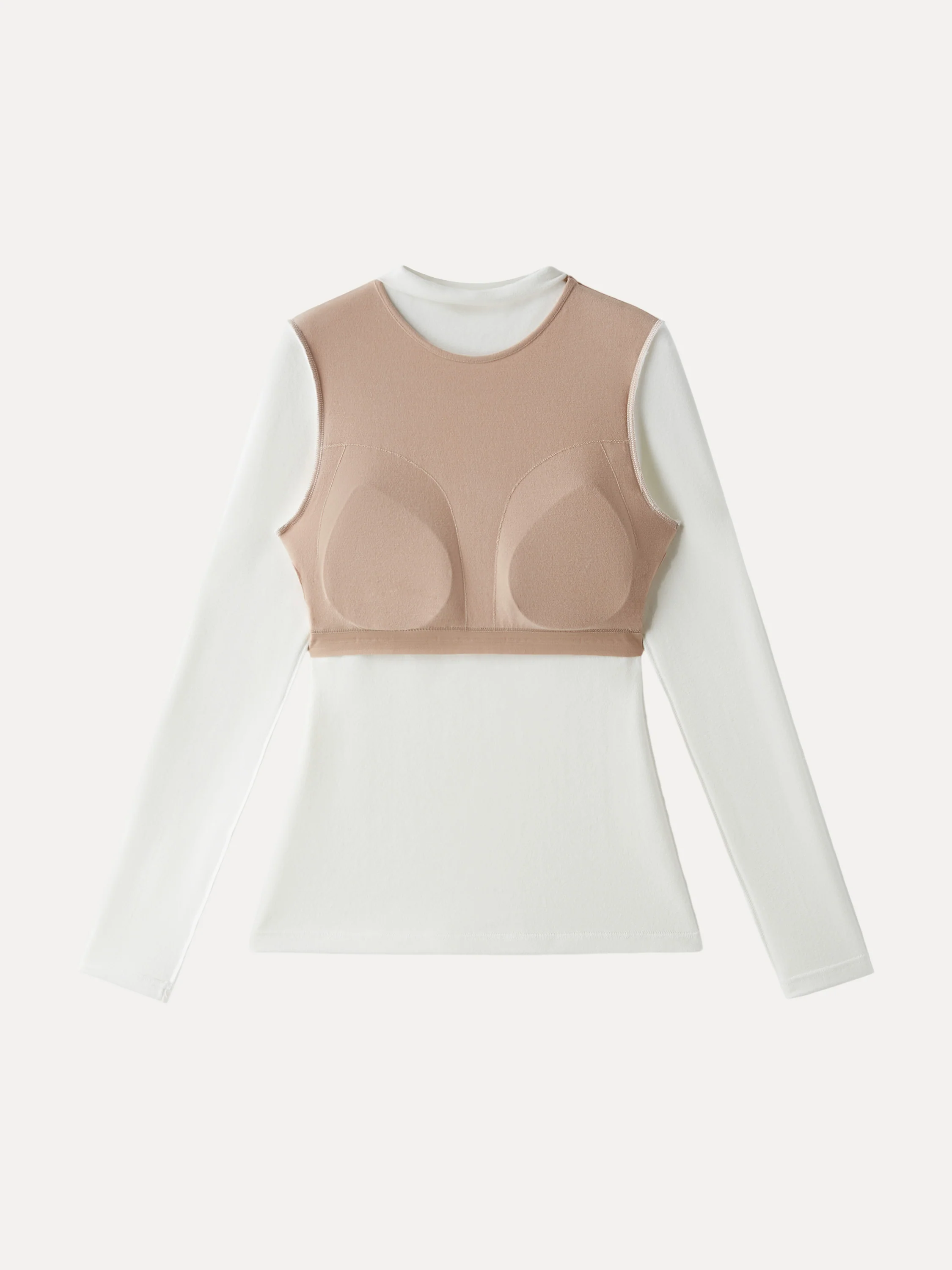 MaxWarm Brushed Mockneck Long Sleeve Bra Top - Image 8