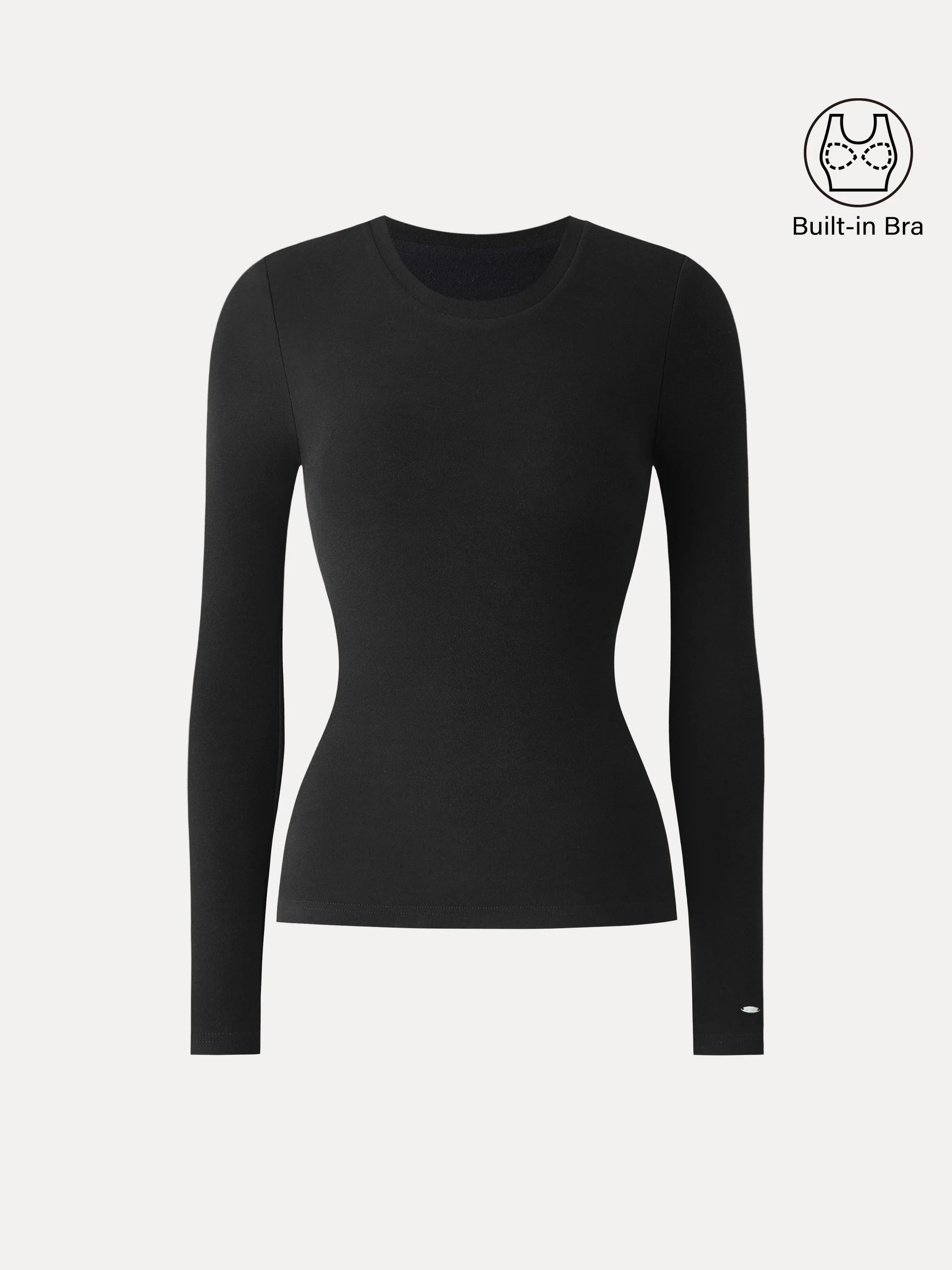 MaxWarm Crewneck Long Sleeve Bra Top - Image 12