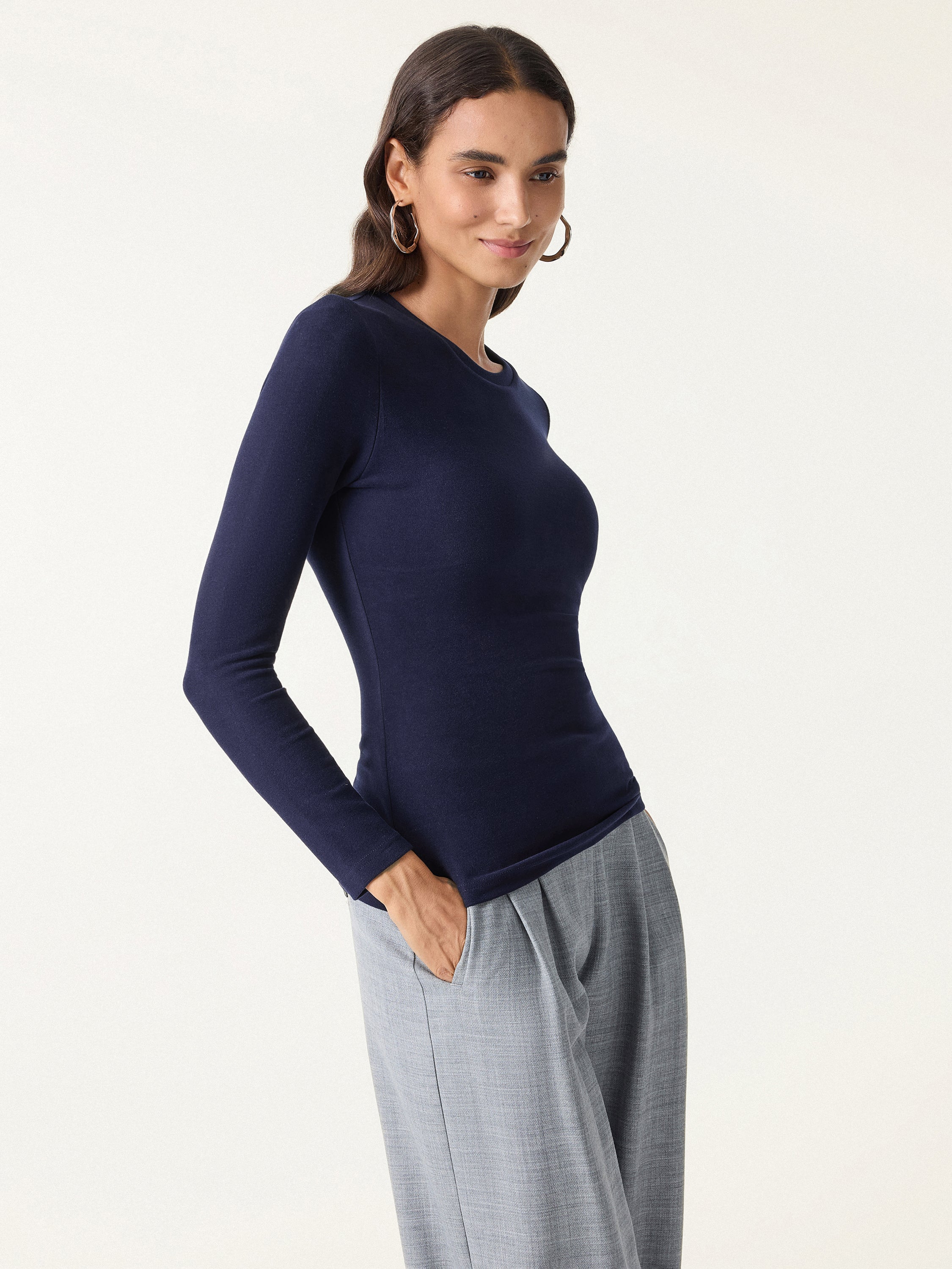 MaxWarm Crewneck Long Sleeve Bra Top - Image 6