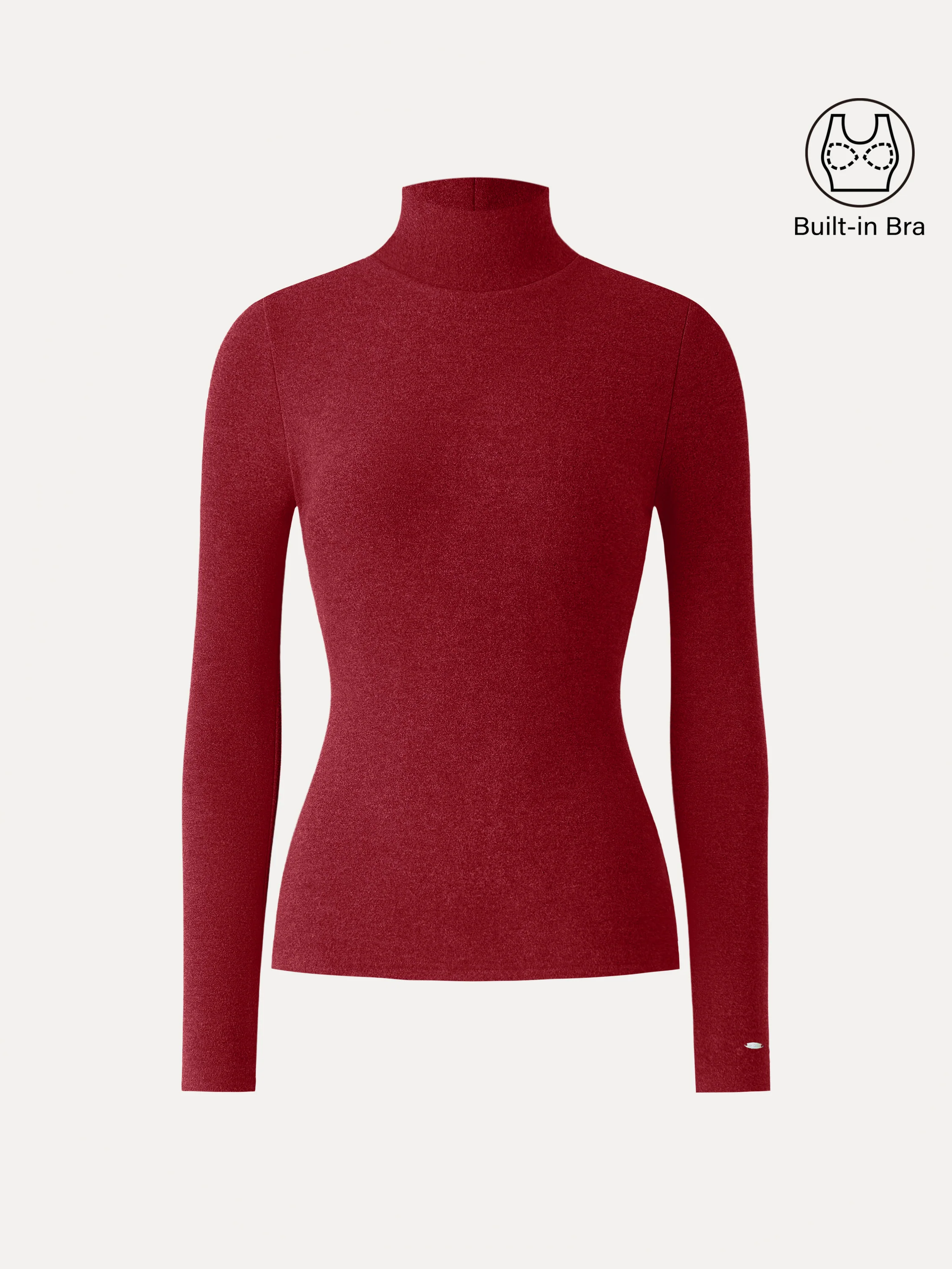 MaxWarm Turtleneck Long Sleeve Bra Top - Image 11