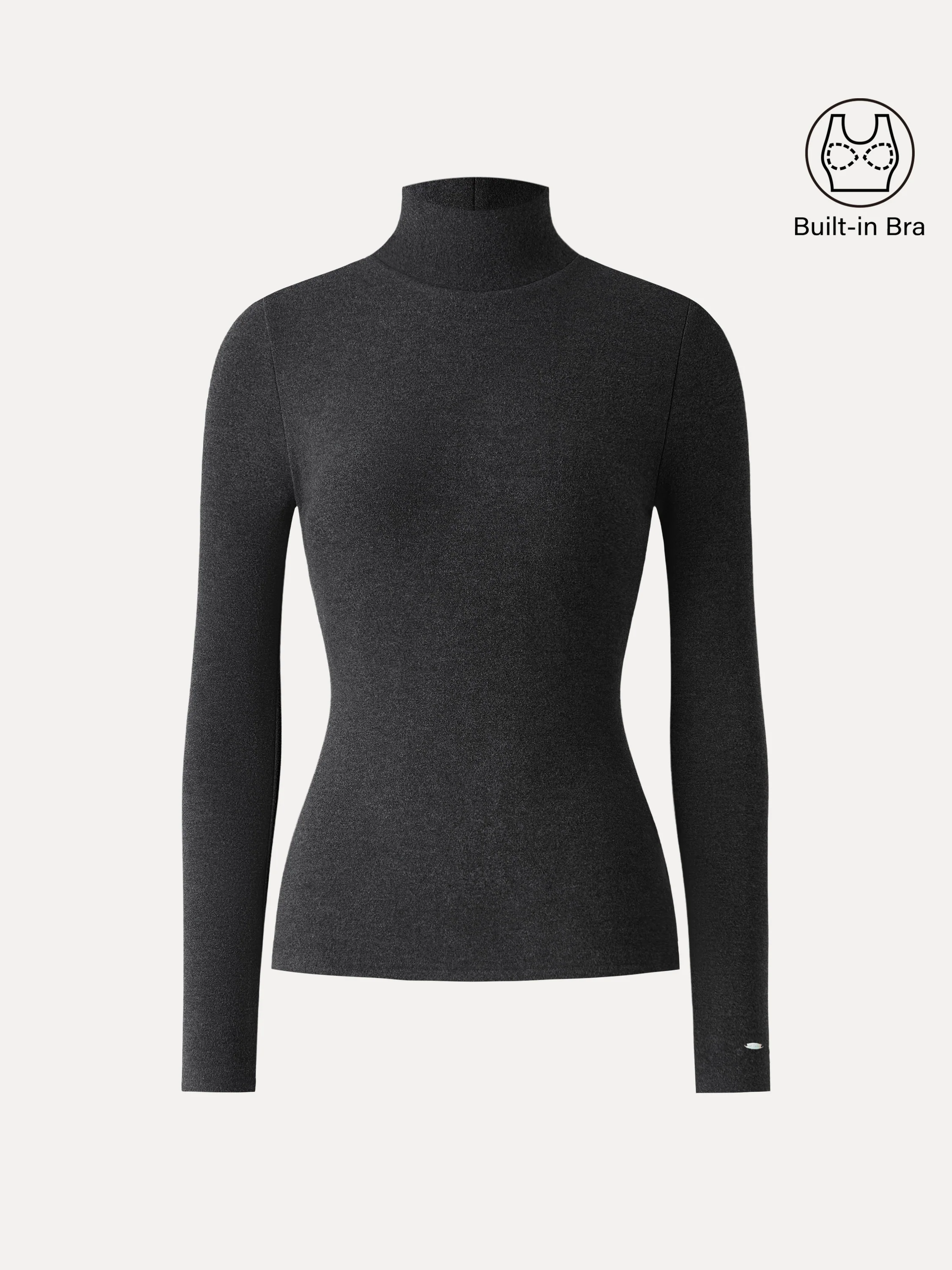 MaxWarm Turtleneck Long Sleeve Bra Top - Image 12