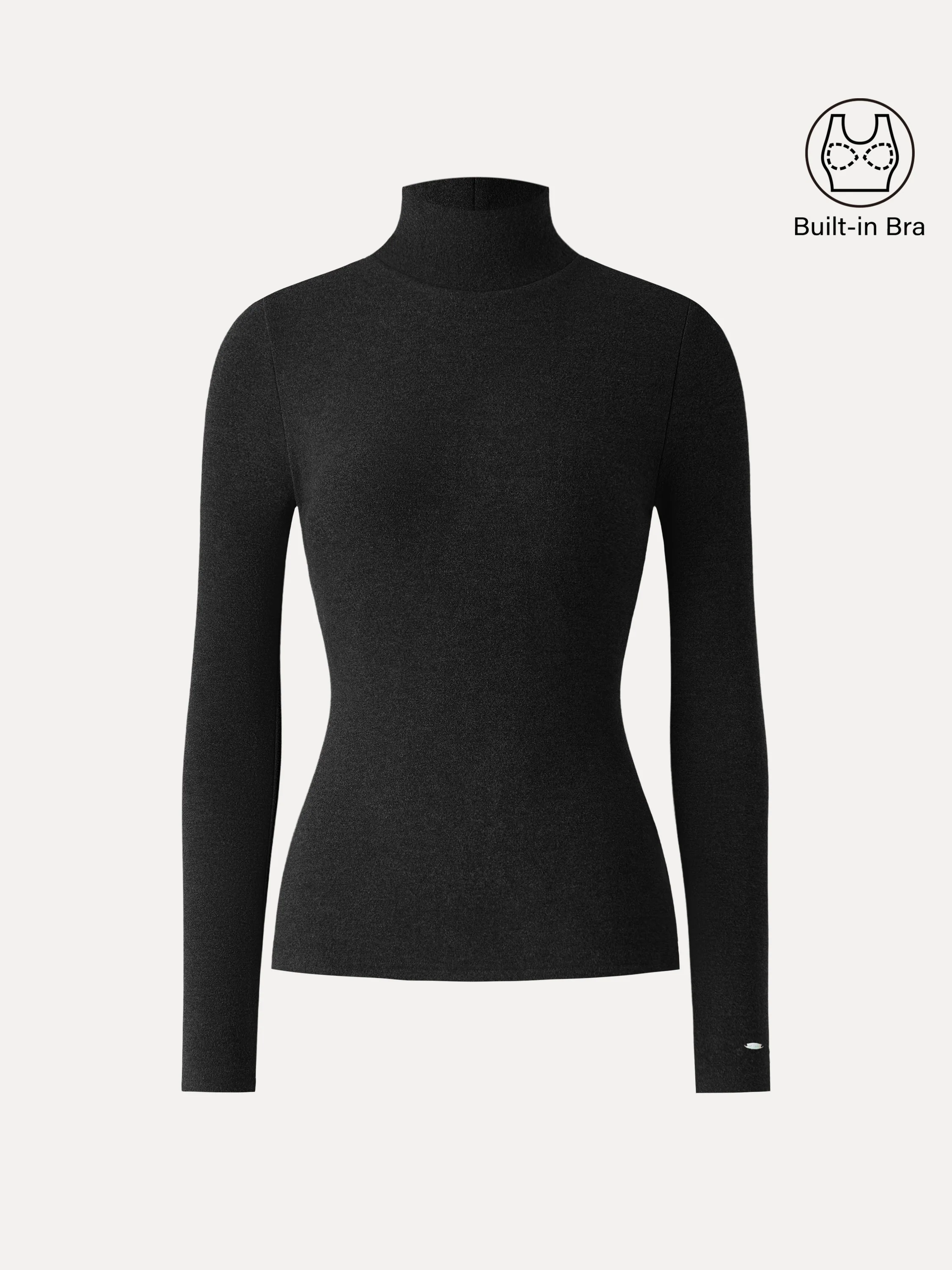 MaxWarm Turtleneck Long Sleeve Bra Top - Image 13