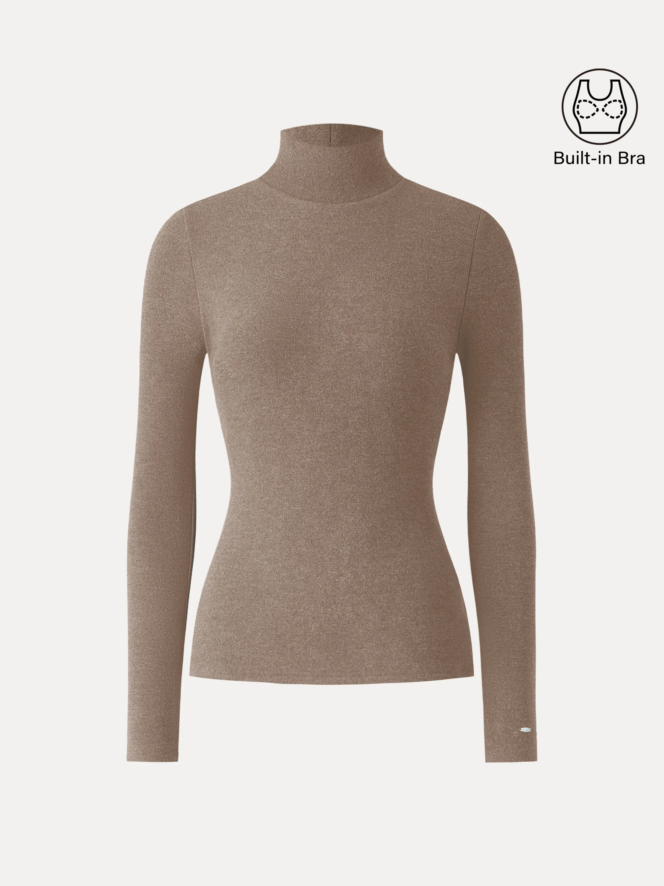 MaxWarm Turtleneck Long Sleeve Bra Top - Image 15