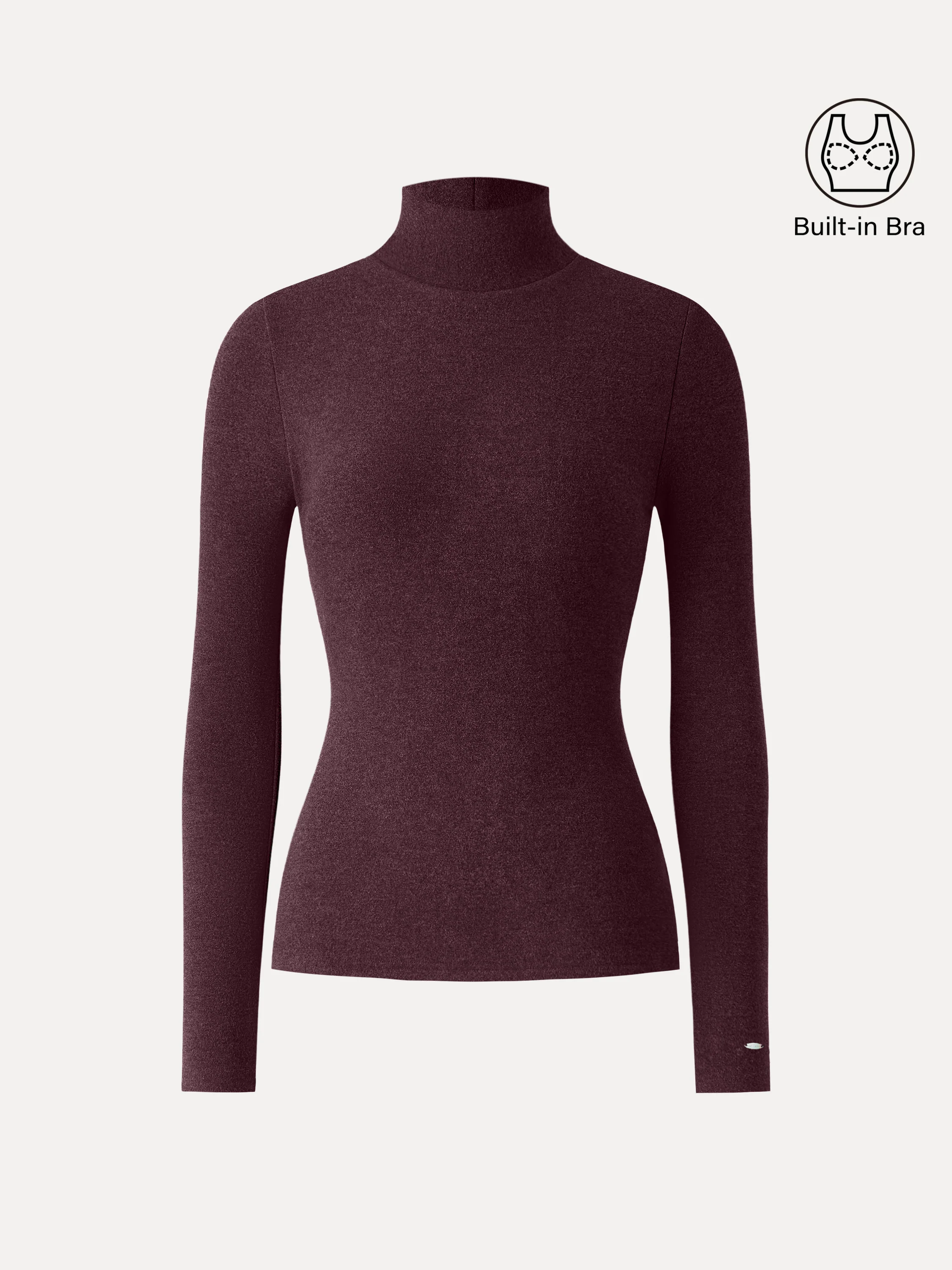 MaxWarm Turtleneck Long Sleeve Bra Top - Image 16