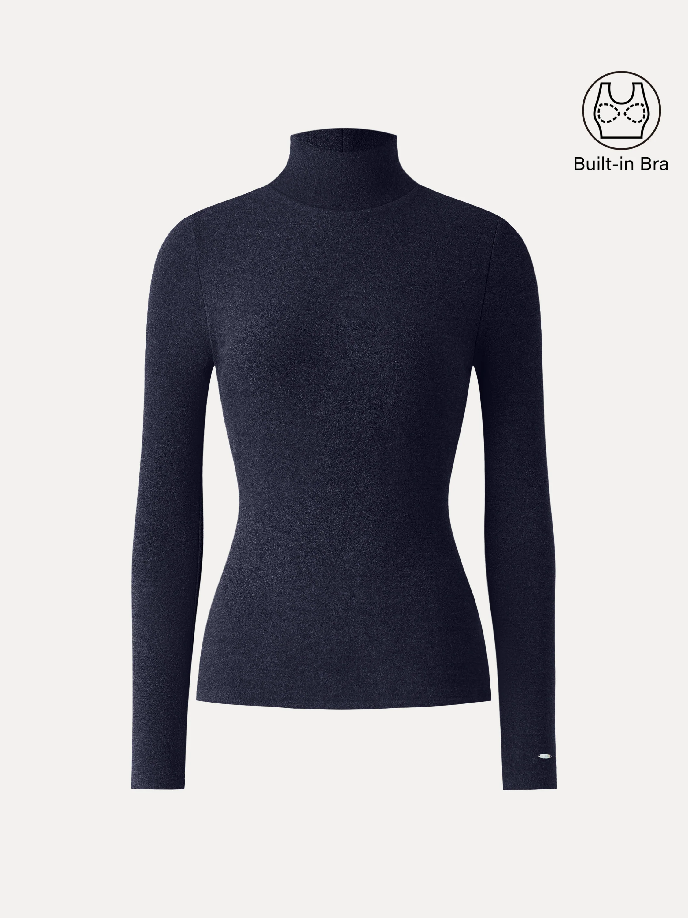 MaxWarm Turtleneck Long Sleeve Bra Top - Image 17