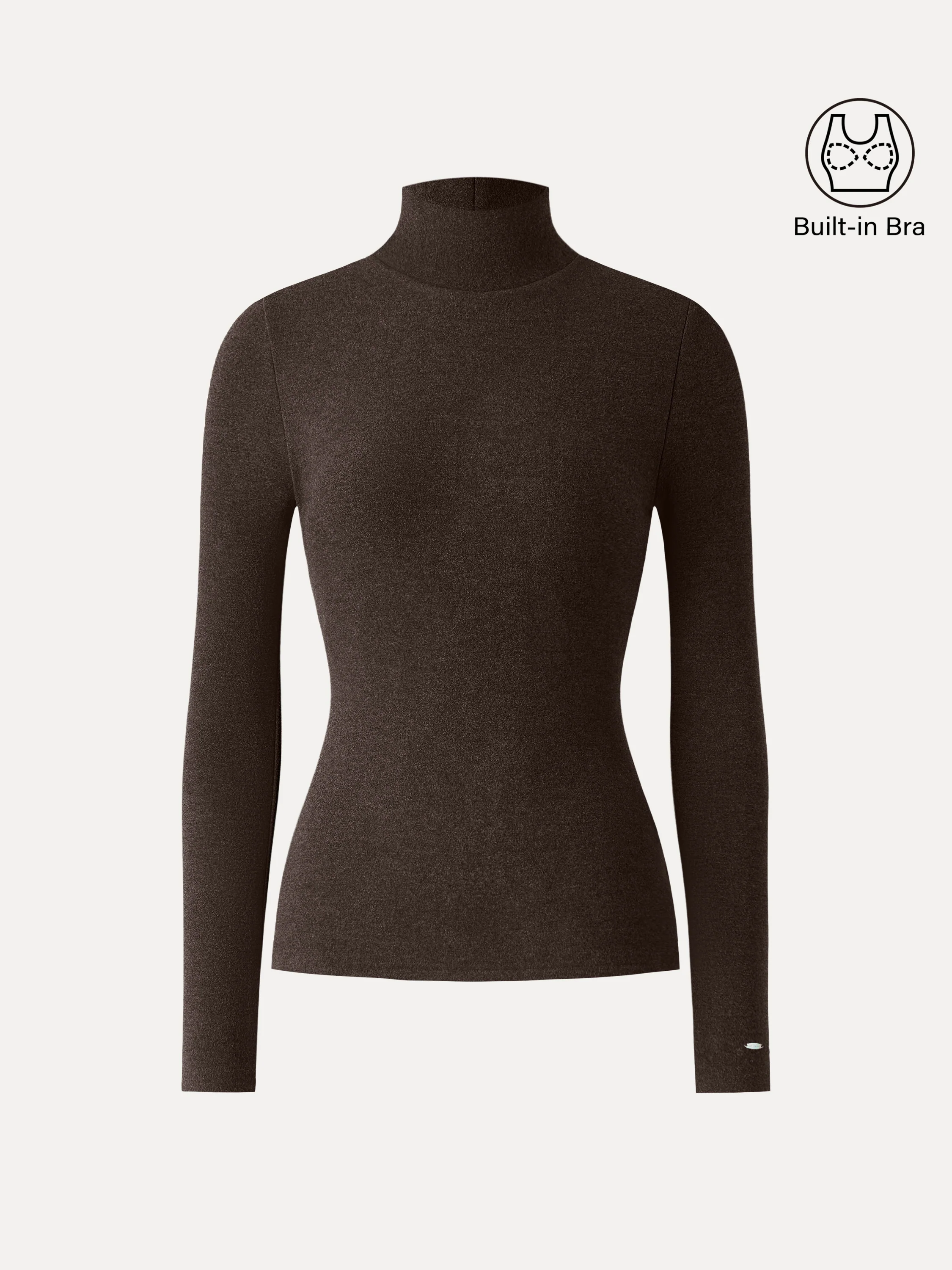 MaxWarm Turtleneck Long Sleeve Bra Top - Image 18