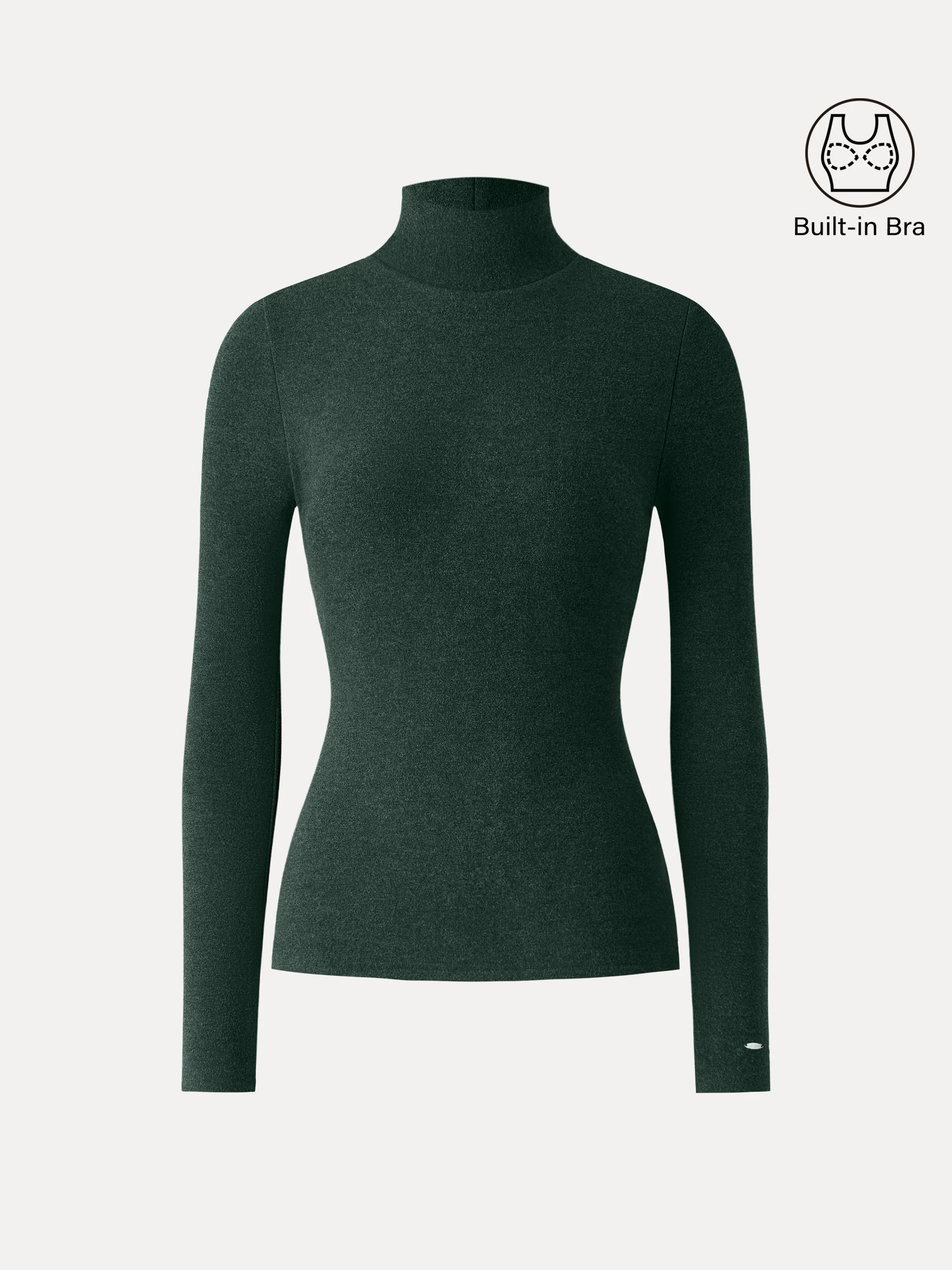 MaxWarm Turtleneck Long Sleeve Bra Top - Image 19