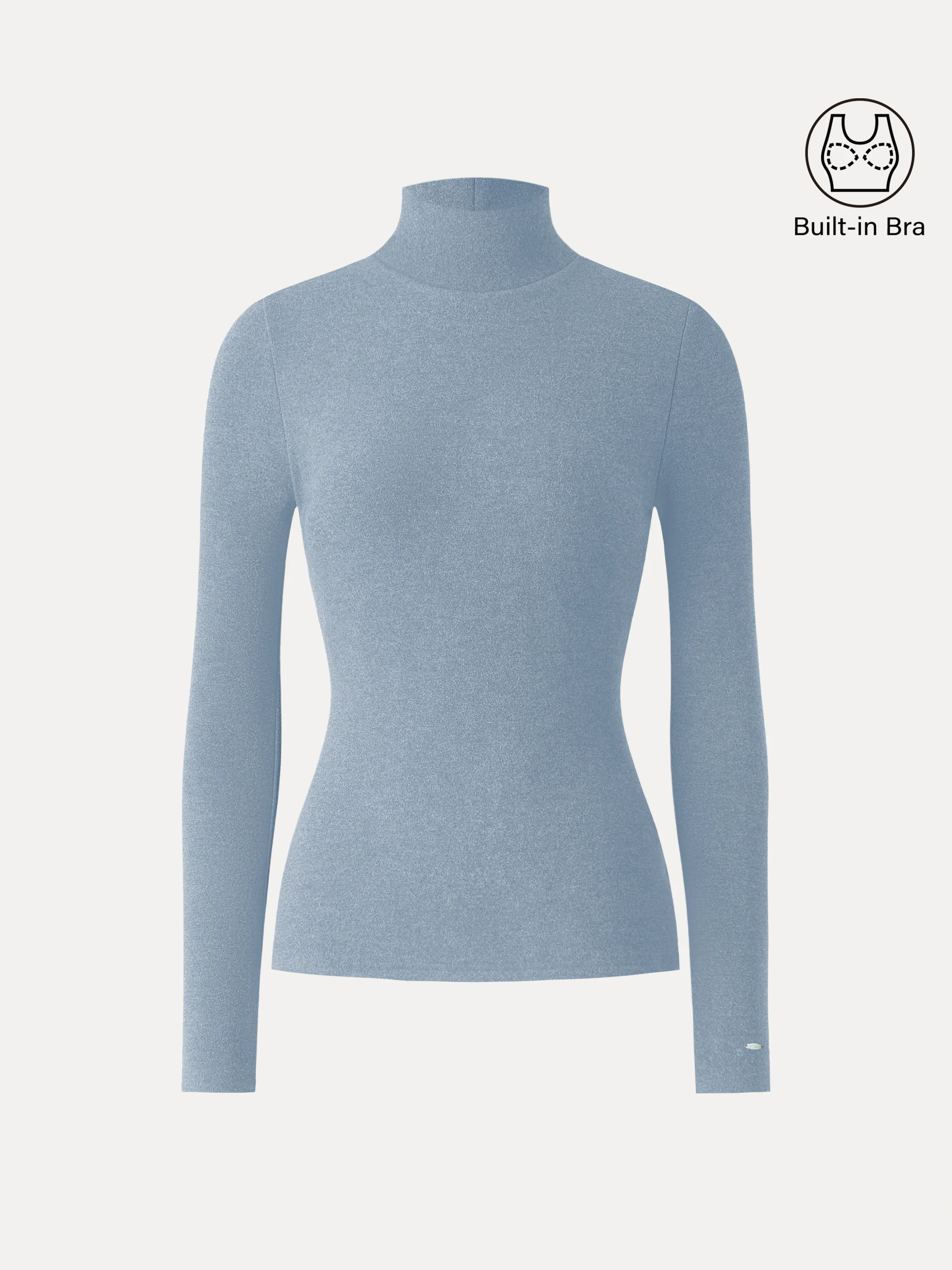 MaxWarm Turtleneck Long Sleeve Bra Top - Image 20
