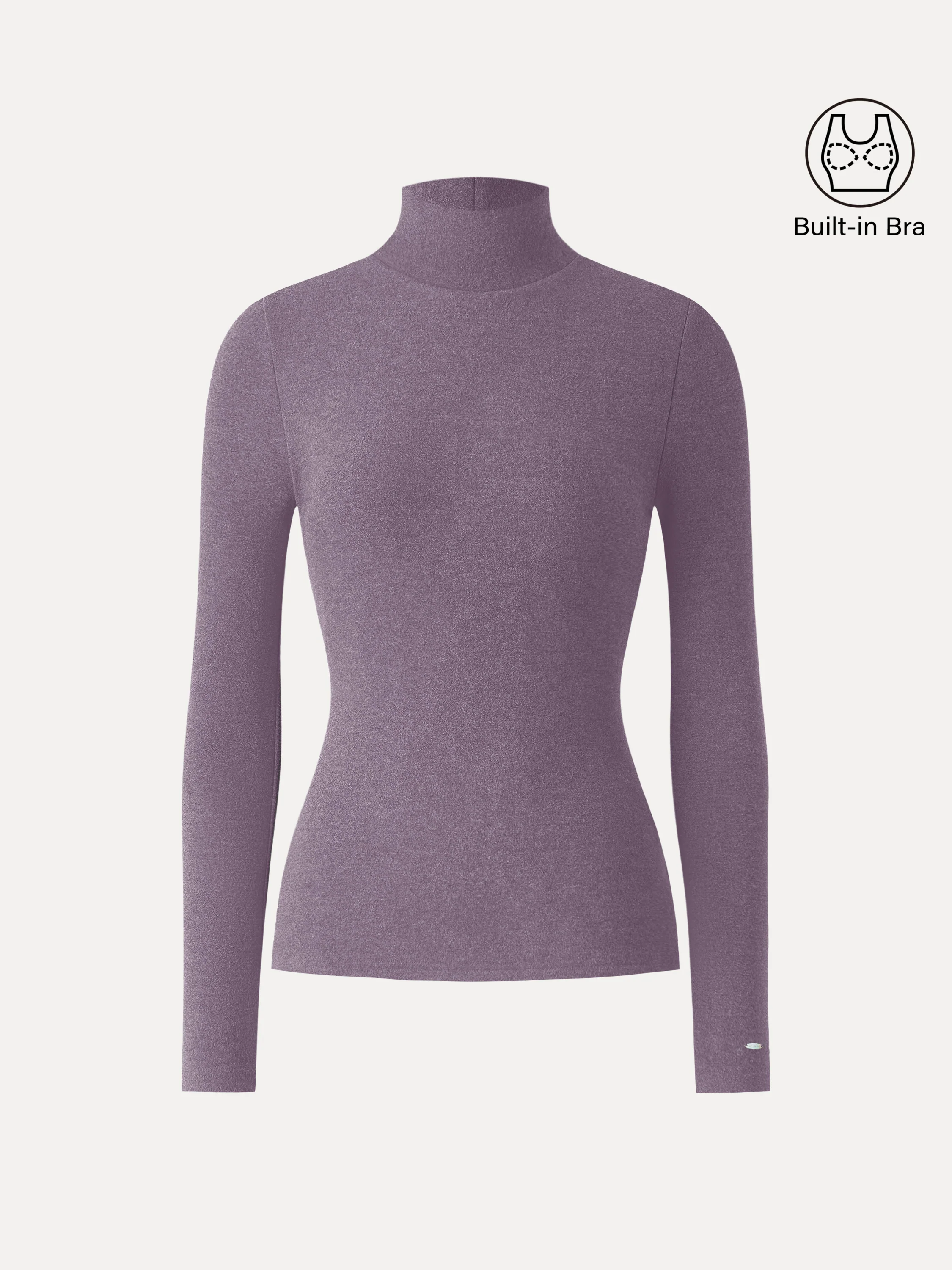 MaxWarm Turtleneck Long Sleeve Bra Top - Image 22