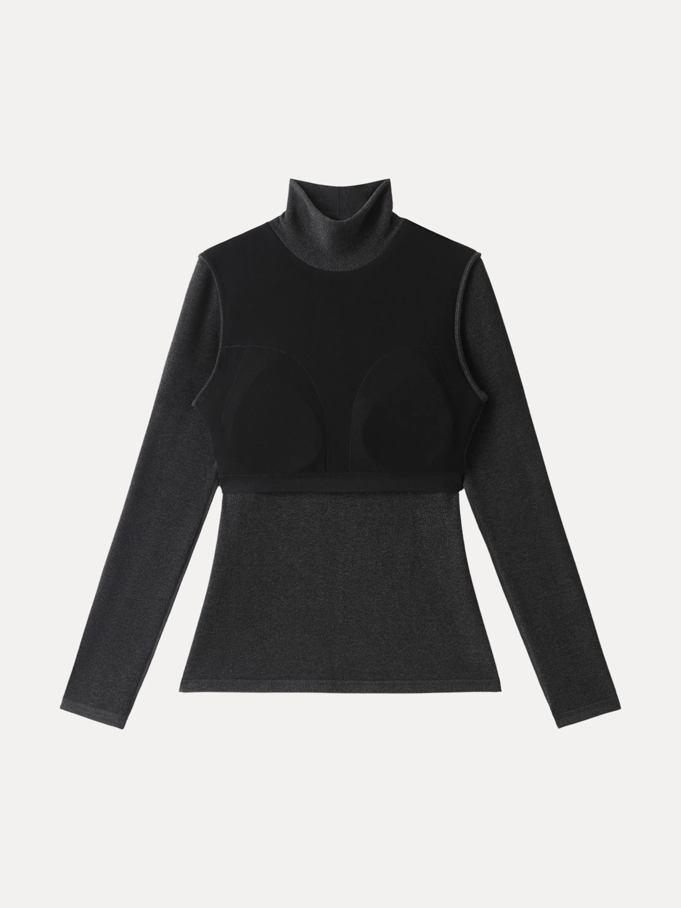 MaxWarm Turtleneck Long Sleeve Bra Top - Image 9