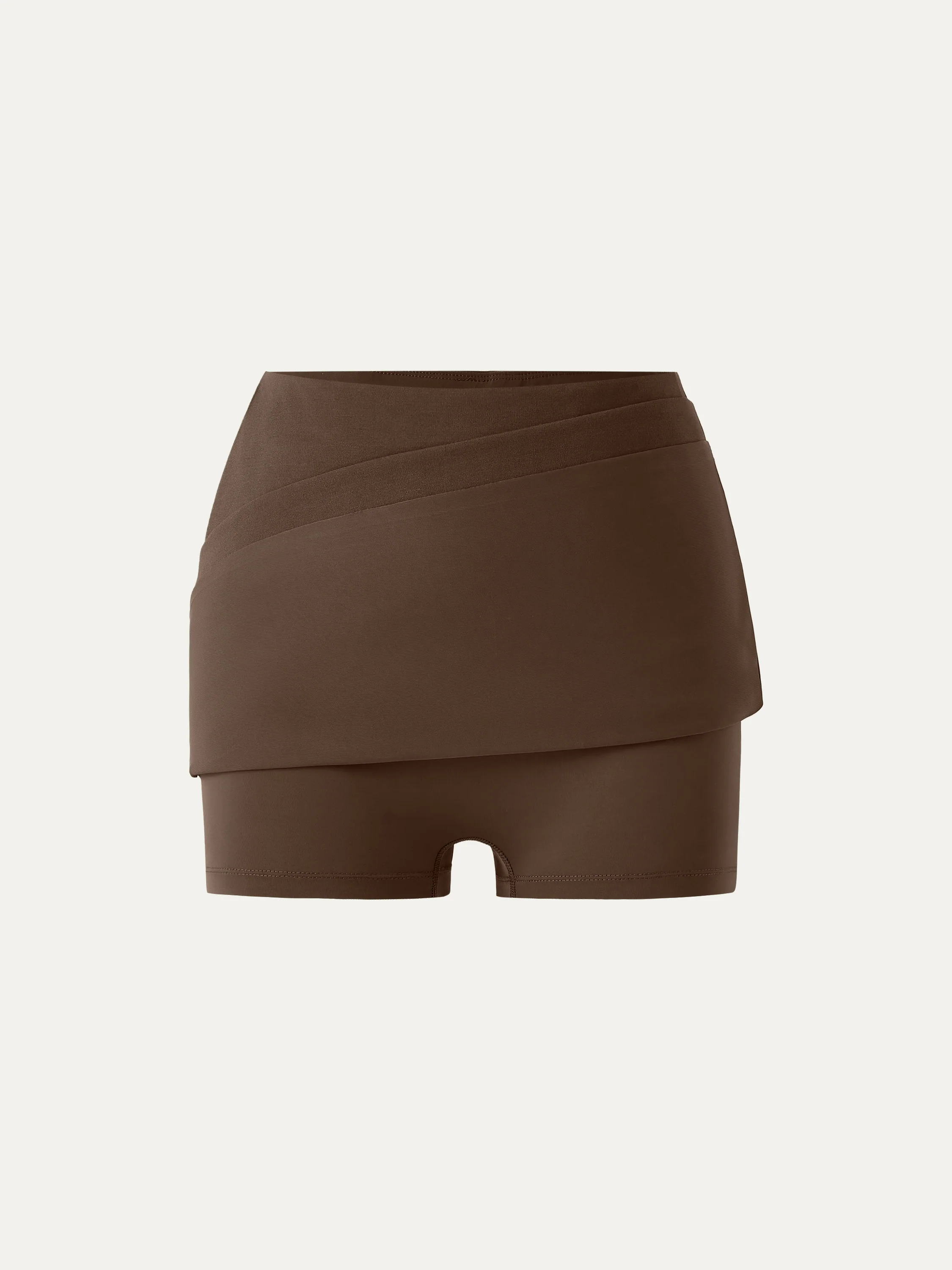 Mid Rise Pull-on A-line Skirt with Pockets - Image 10