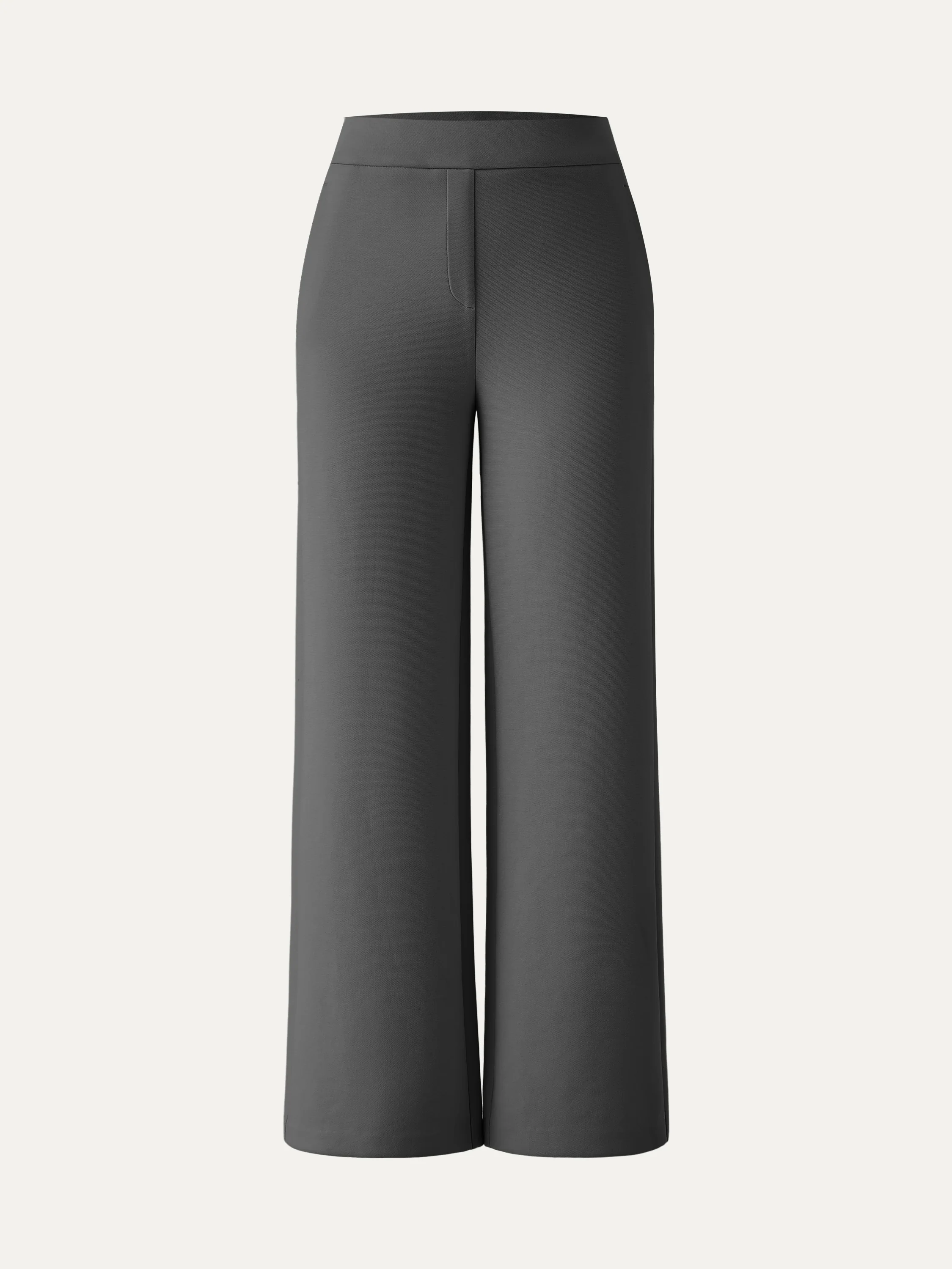 Textured Mid Rise Pull-on Straight Pant with Pockets - Image 14