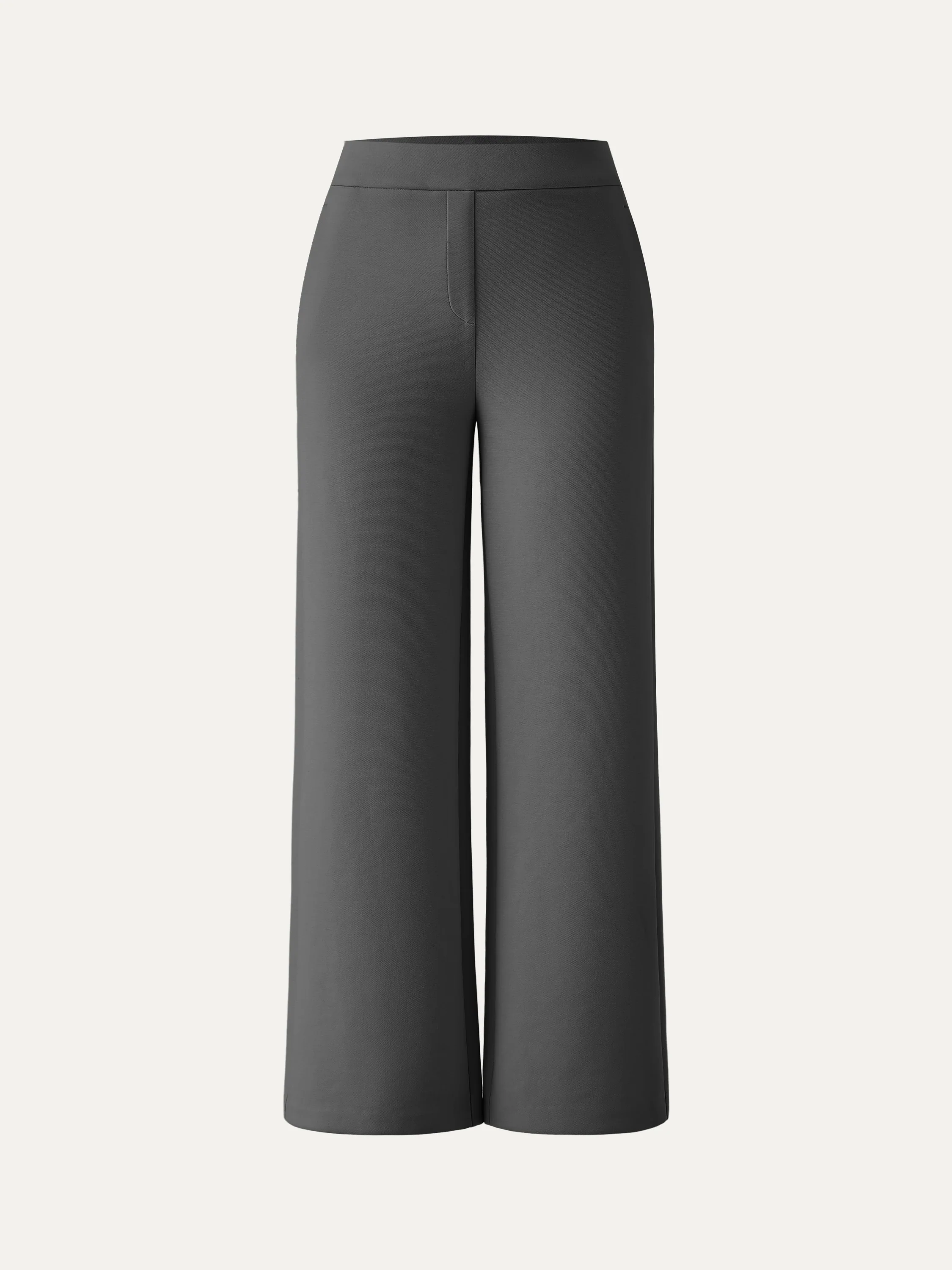 Textured Mid Rise Pull-on Straight Pant with Pockets - Image 15