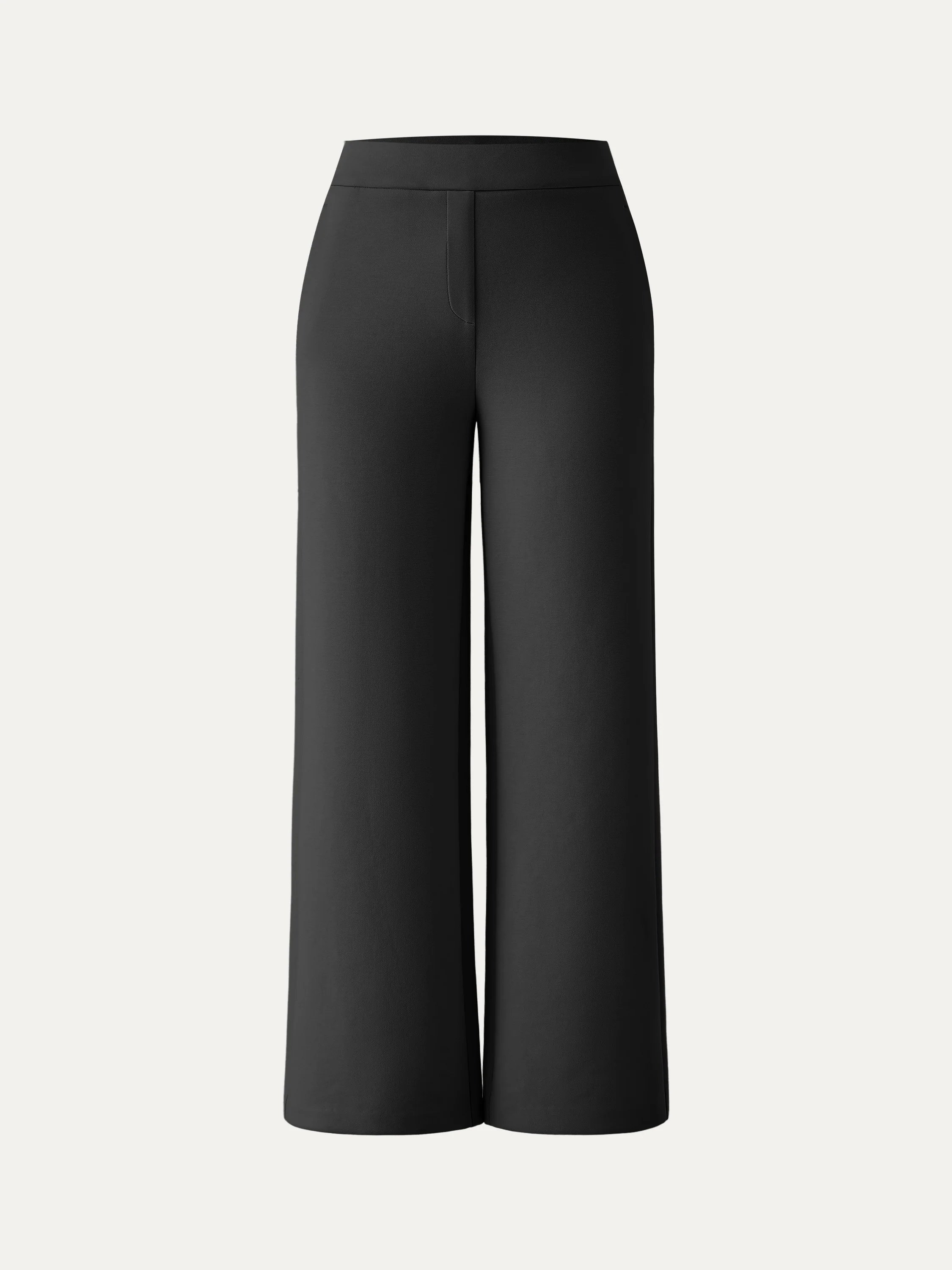 Textured Mid Rise Pull-on Straight Pant with Pockets - Image 17