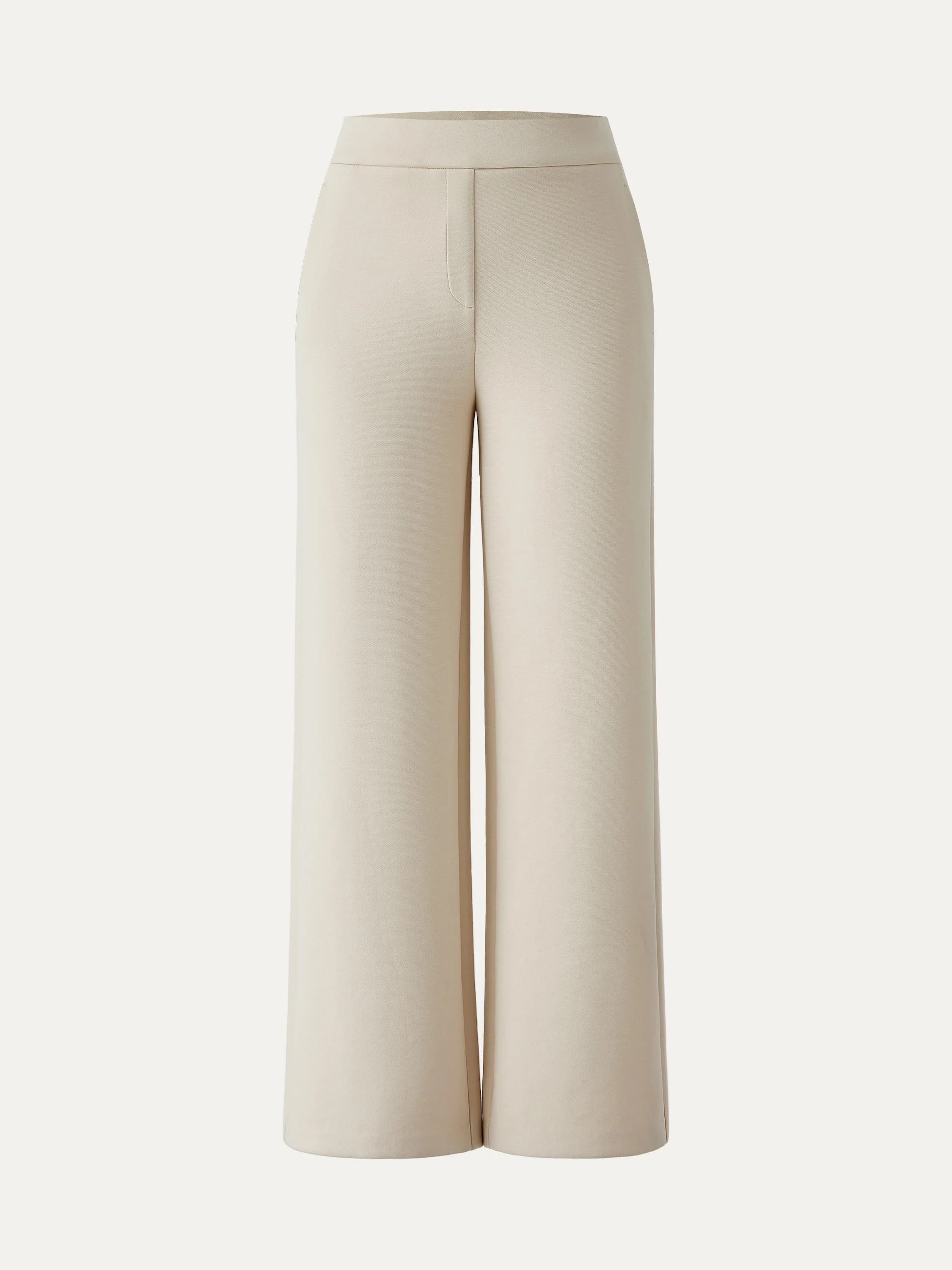 Textured Mid Rise Pull-on Straight Pant with Pockets - Image 8