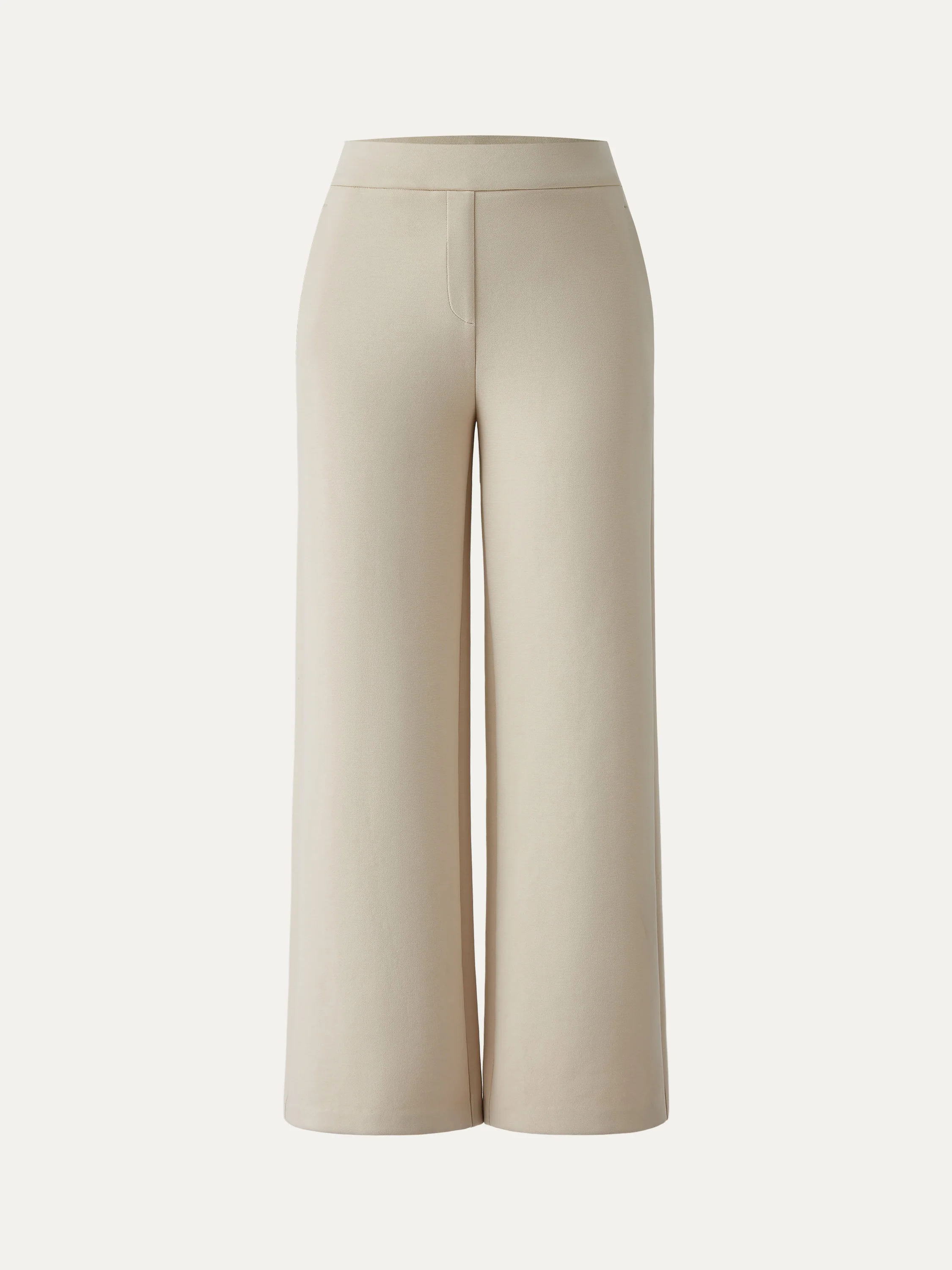 Textured Mid Rise Pull-on Straight Pant with Pockets - Image 9
