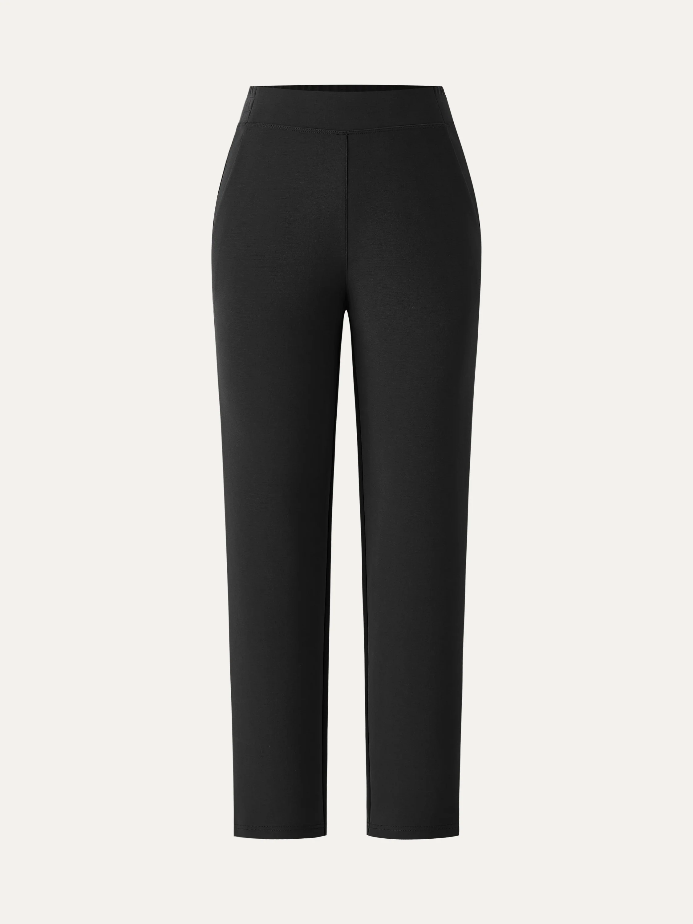 Mid Rise Pull-on Tapered Pants with Pockets - Image 10