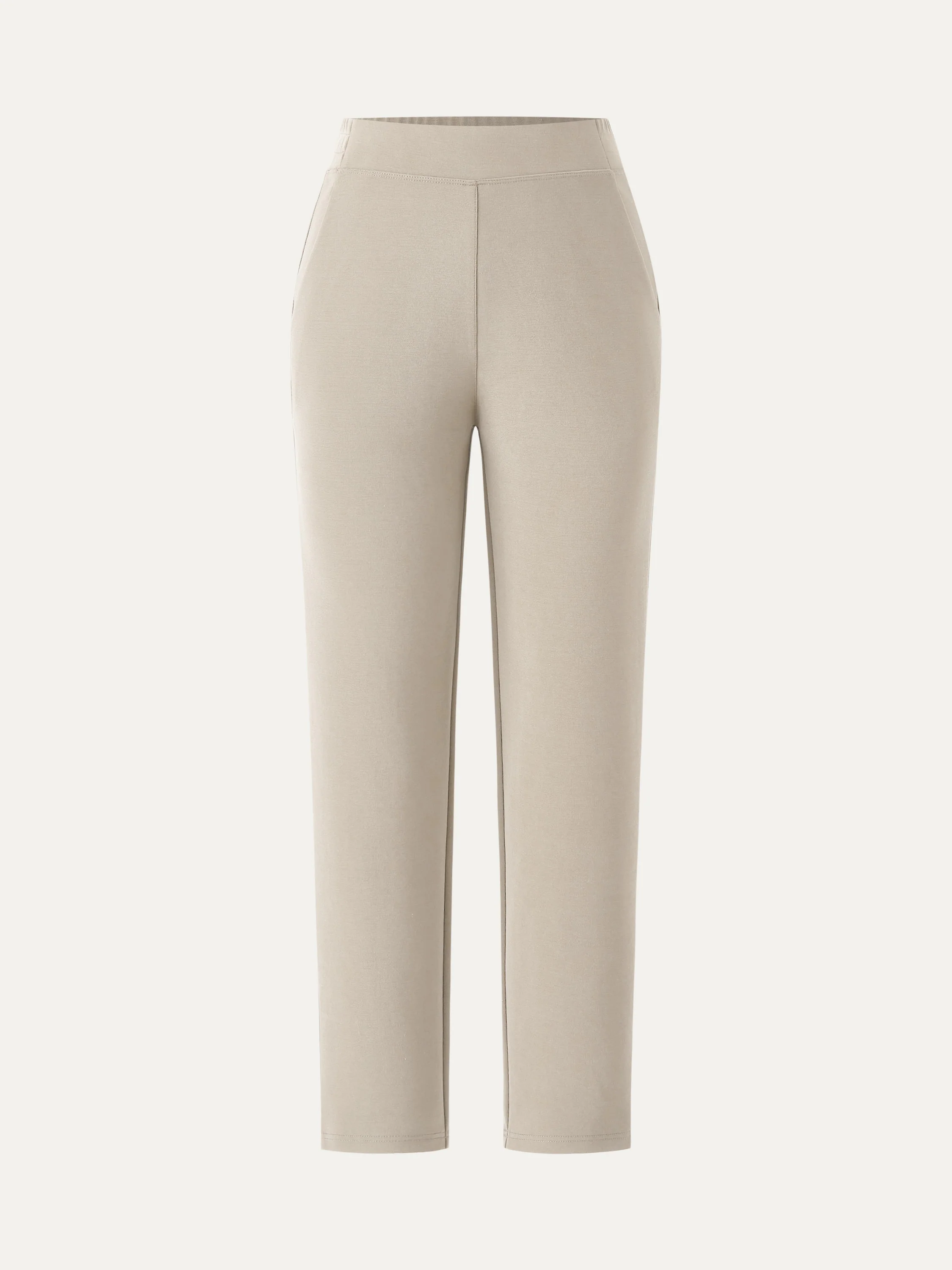 Mid Rise Pull-on Tapered Pants with Pockets - Image 11