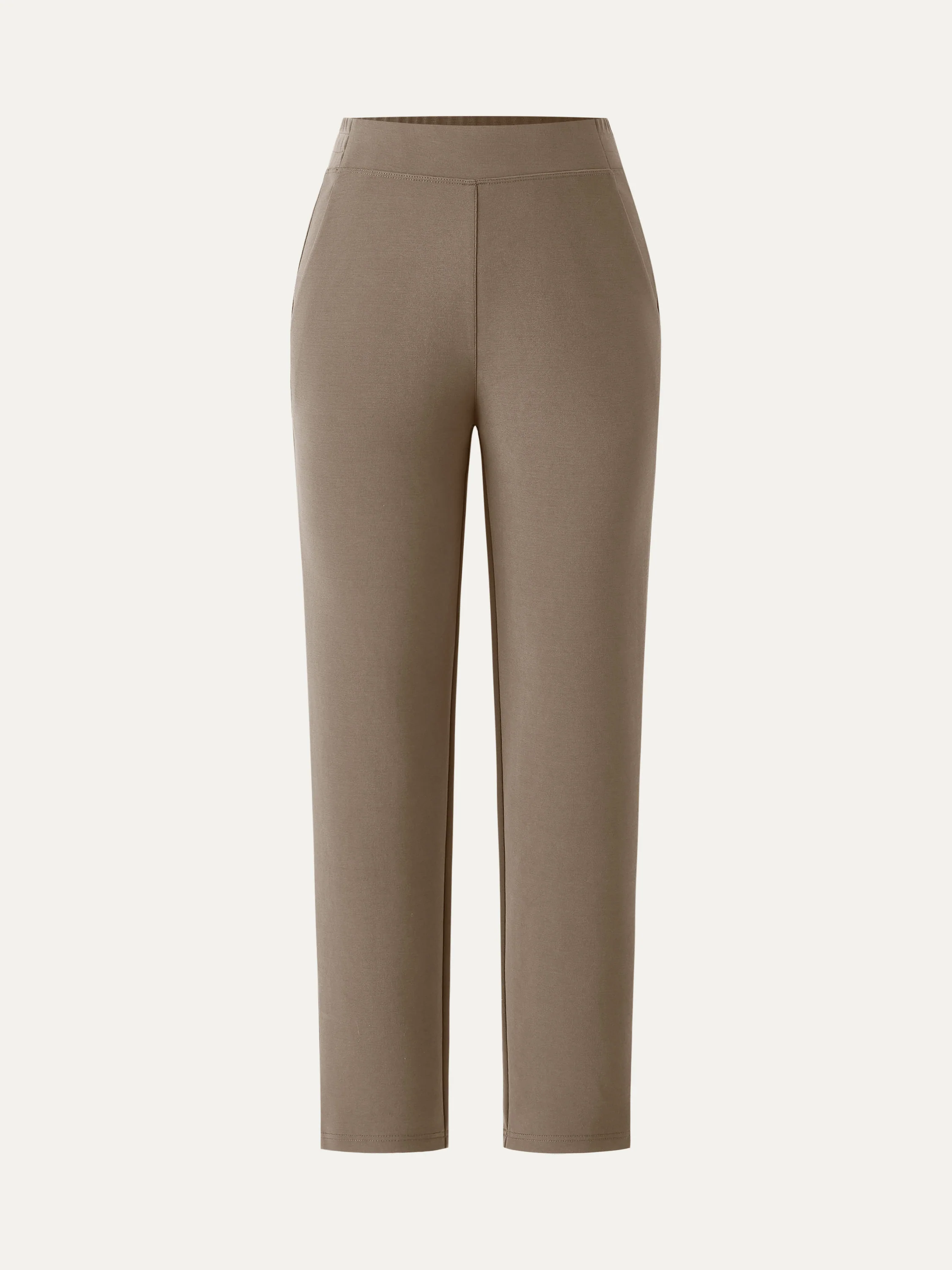 Mid Rise Pull-on Tapered Pants with Pockets - Image 12