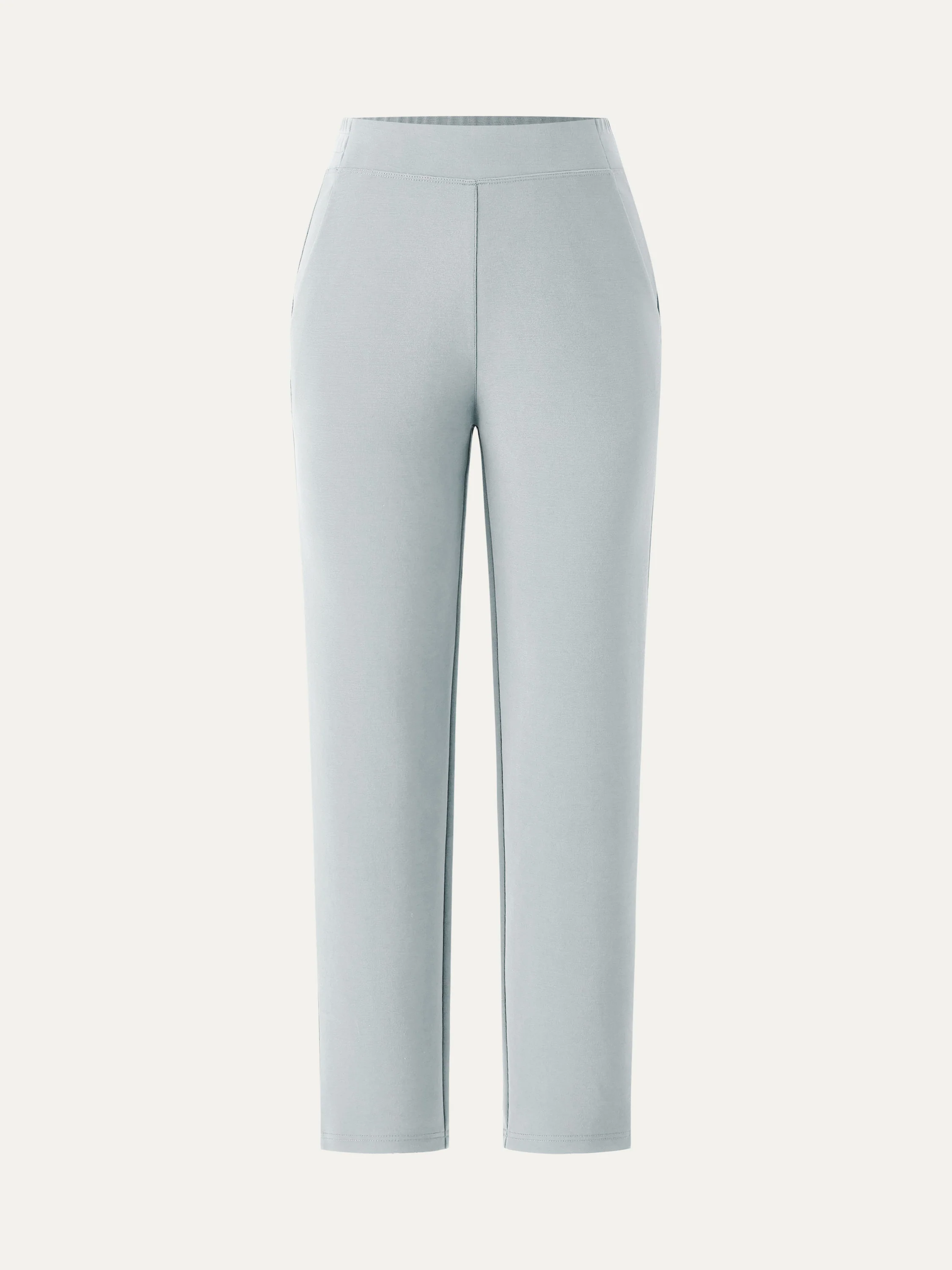 Mid Rise Pull-on Tapered Pants with Pockets - Image 3