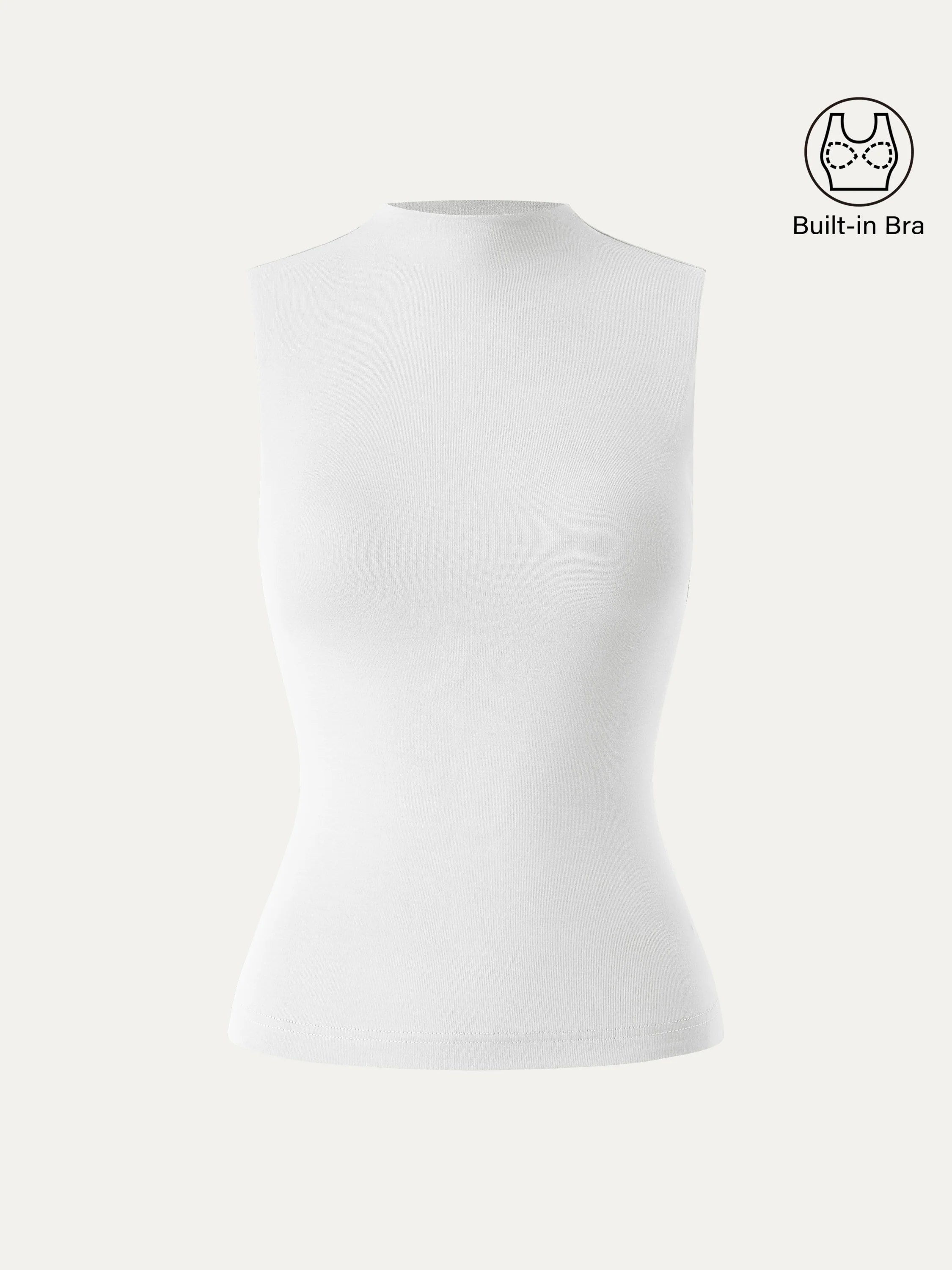 Mockneck New Airy Bra Tank - Image 10