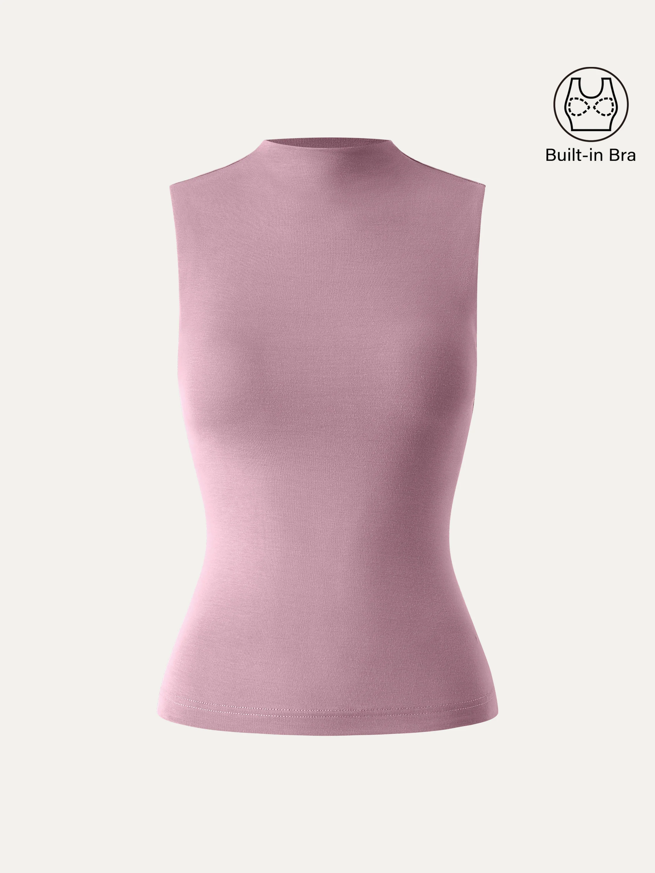 Mockneck New Airy Bra Tank - Image 12