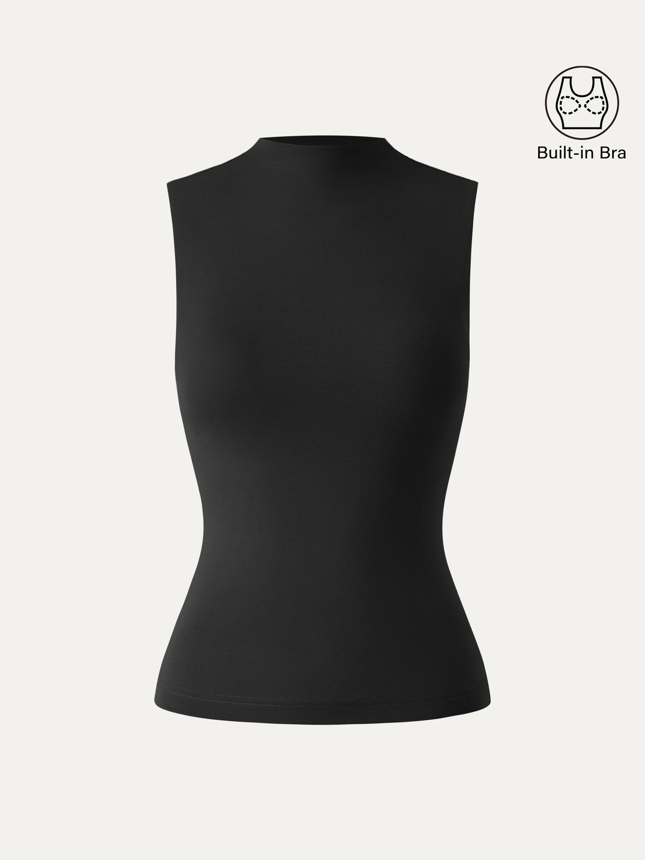 Mockneck New Airy Bra Tank - Image 14