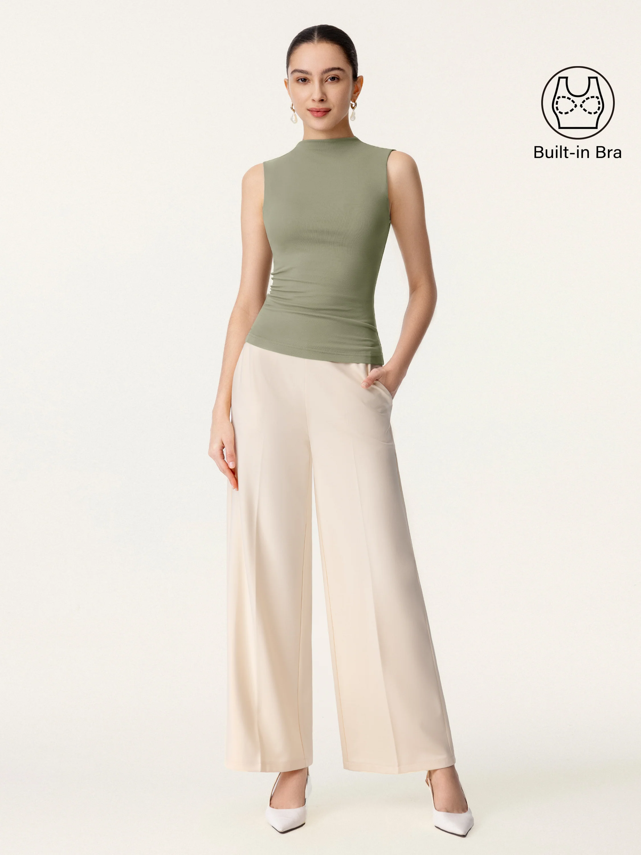 Mockneck New Airy Bra Tank - Image 4