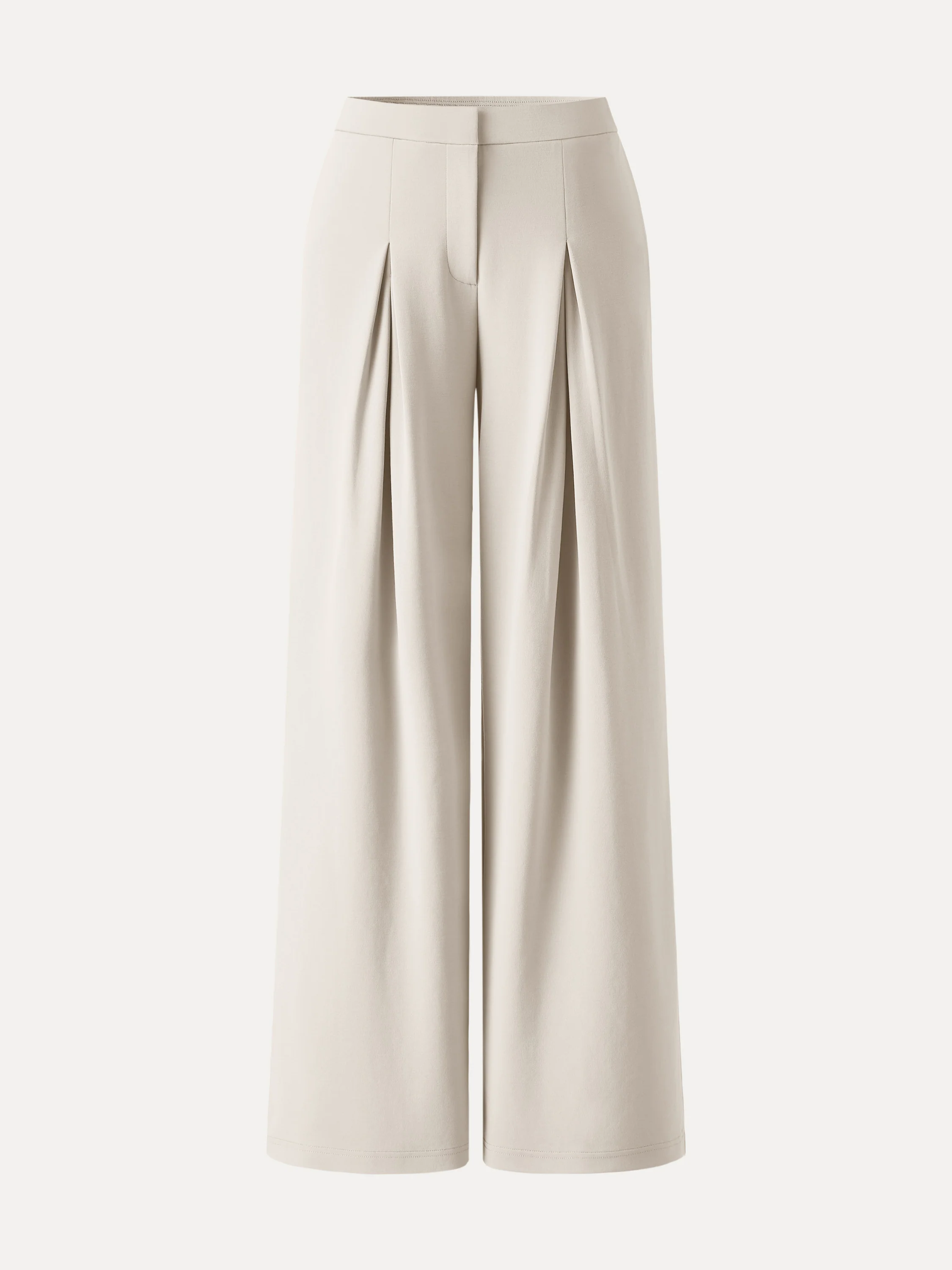 Modal Blend Drapey High Rise Wide Leg Pants - Image 3
