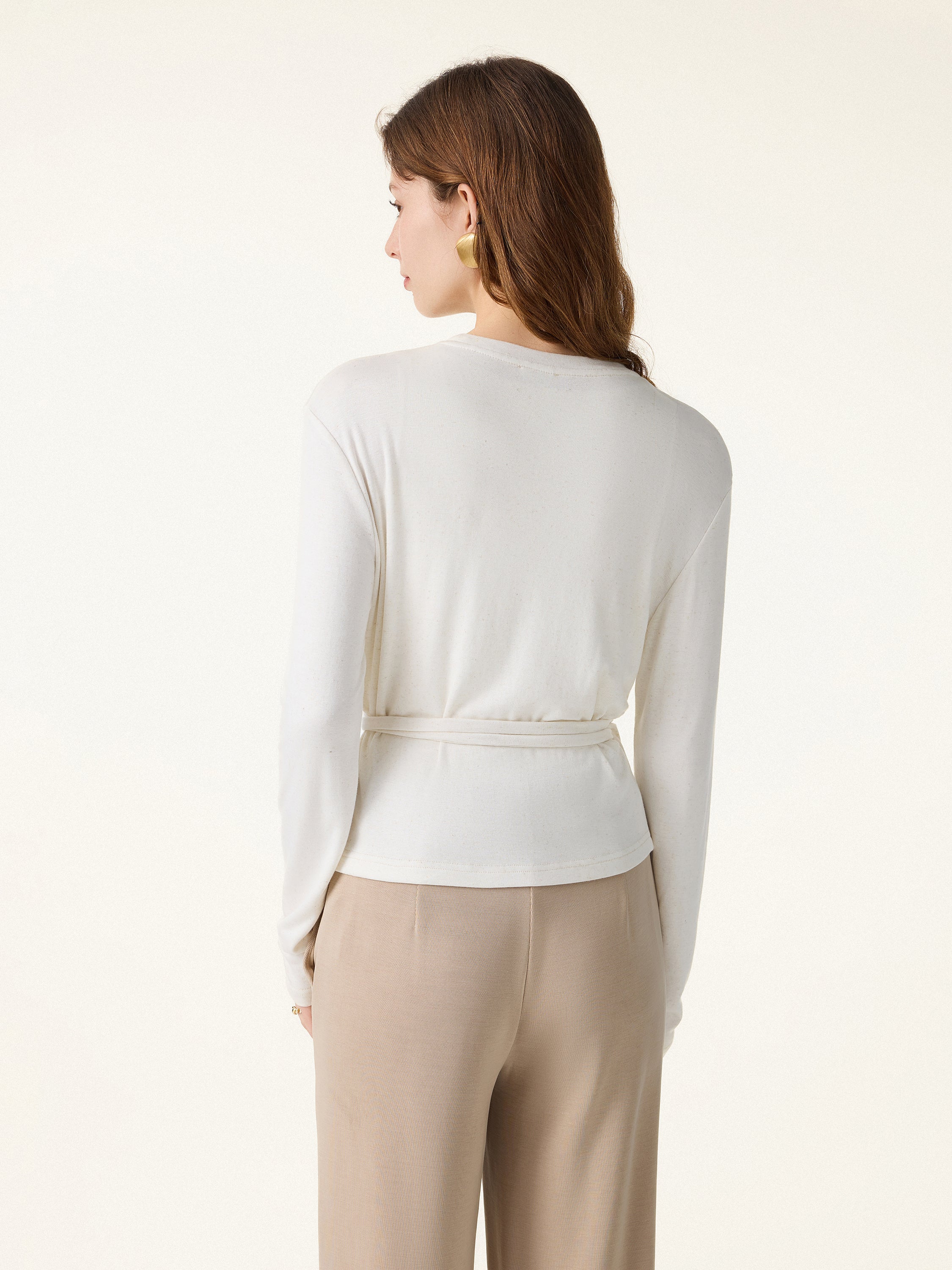 Modal Linen Soft Airy Wrap Cardigan - Image 10
