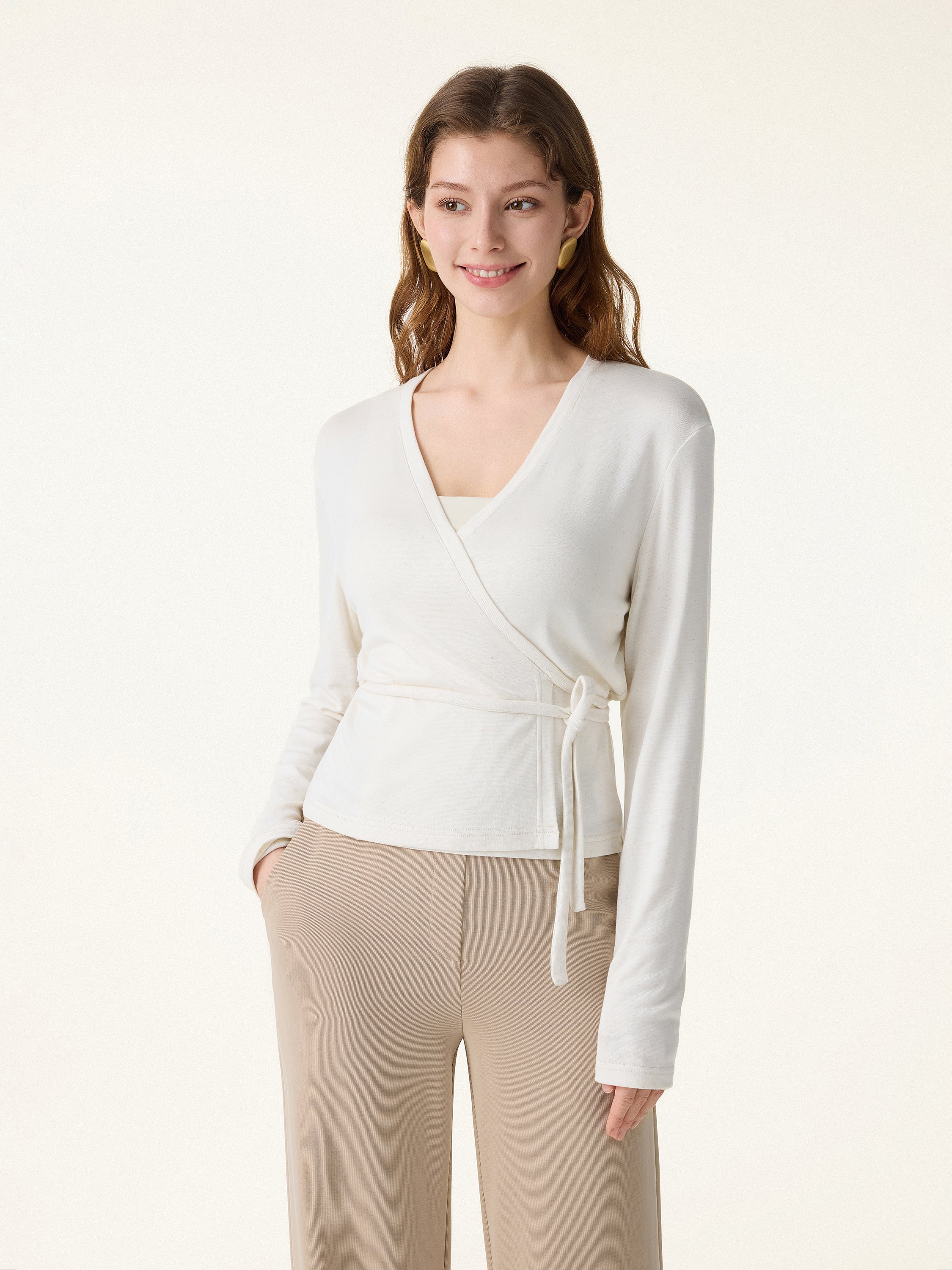 Modal Linen Soft Airy Wrap Cardigan - Image 9