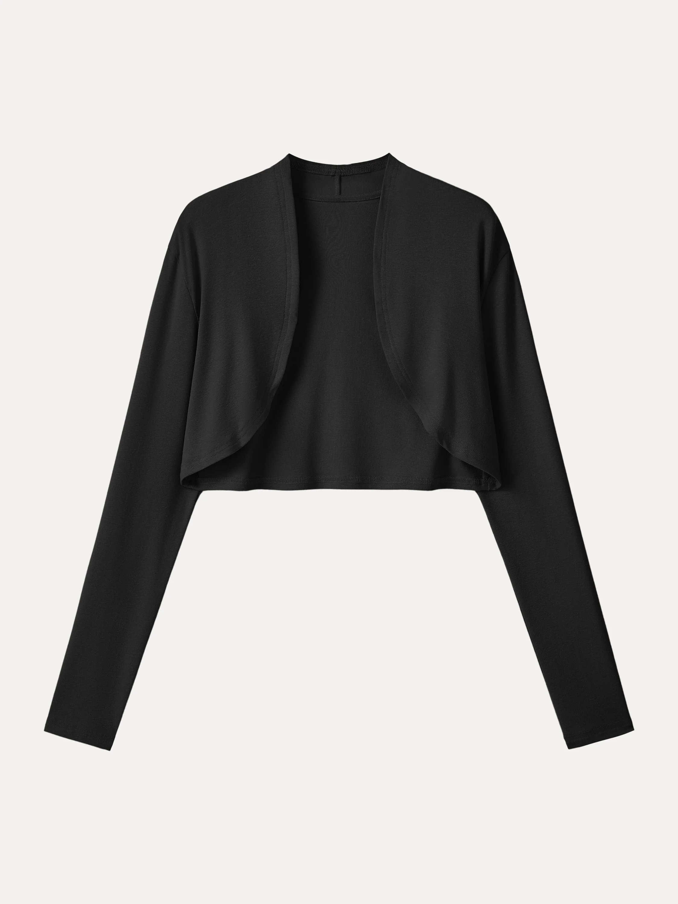 Non-Itch Linen Knit Cropped Cardigan - Image 2