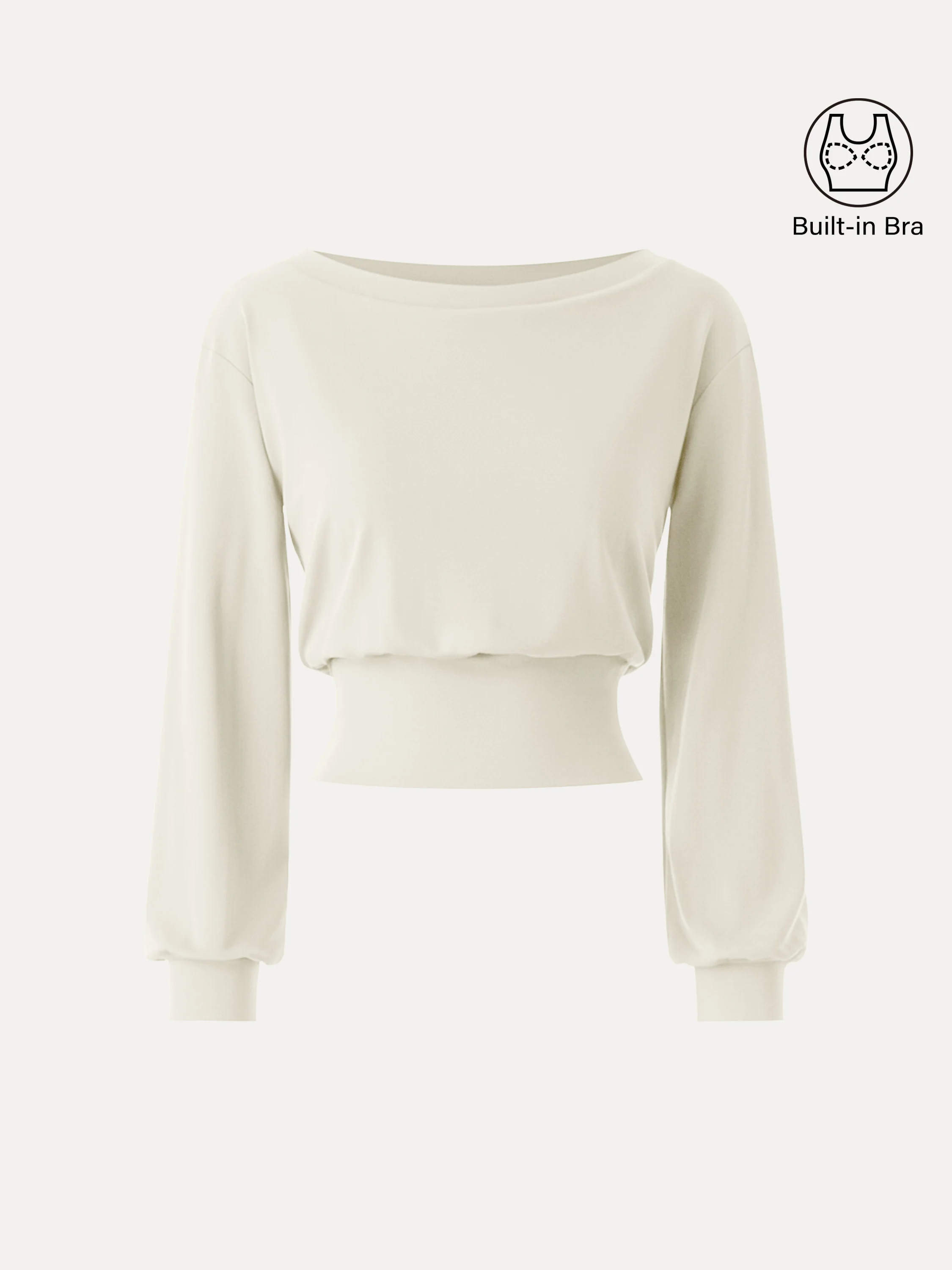 Non-Itchy Wool Blend Boatneck Bra Top - Image 13