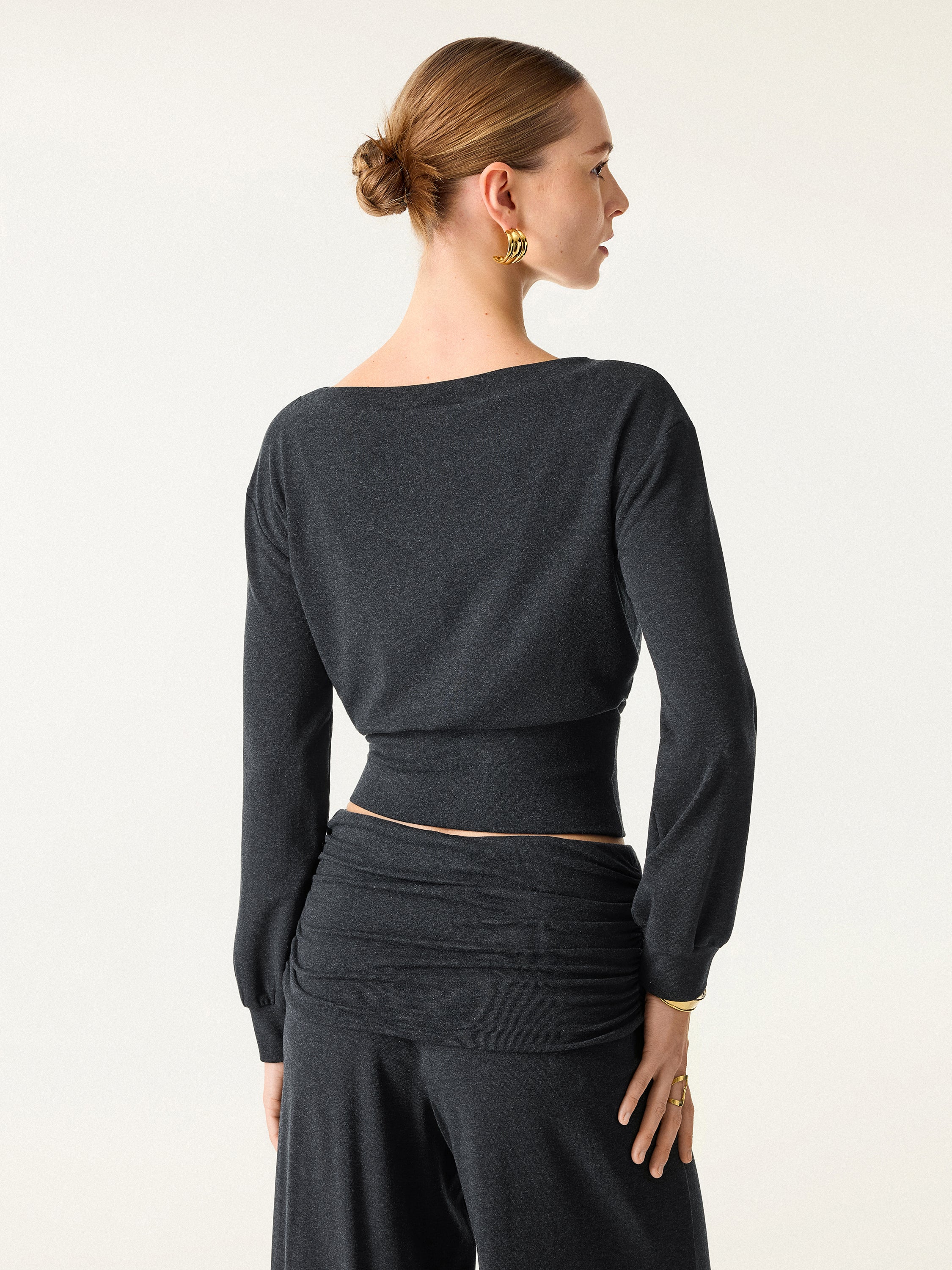 Non-Itchy Wool Blend Boatneck Bra Top - Image 8