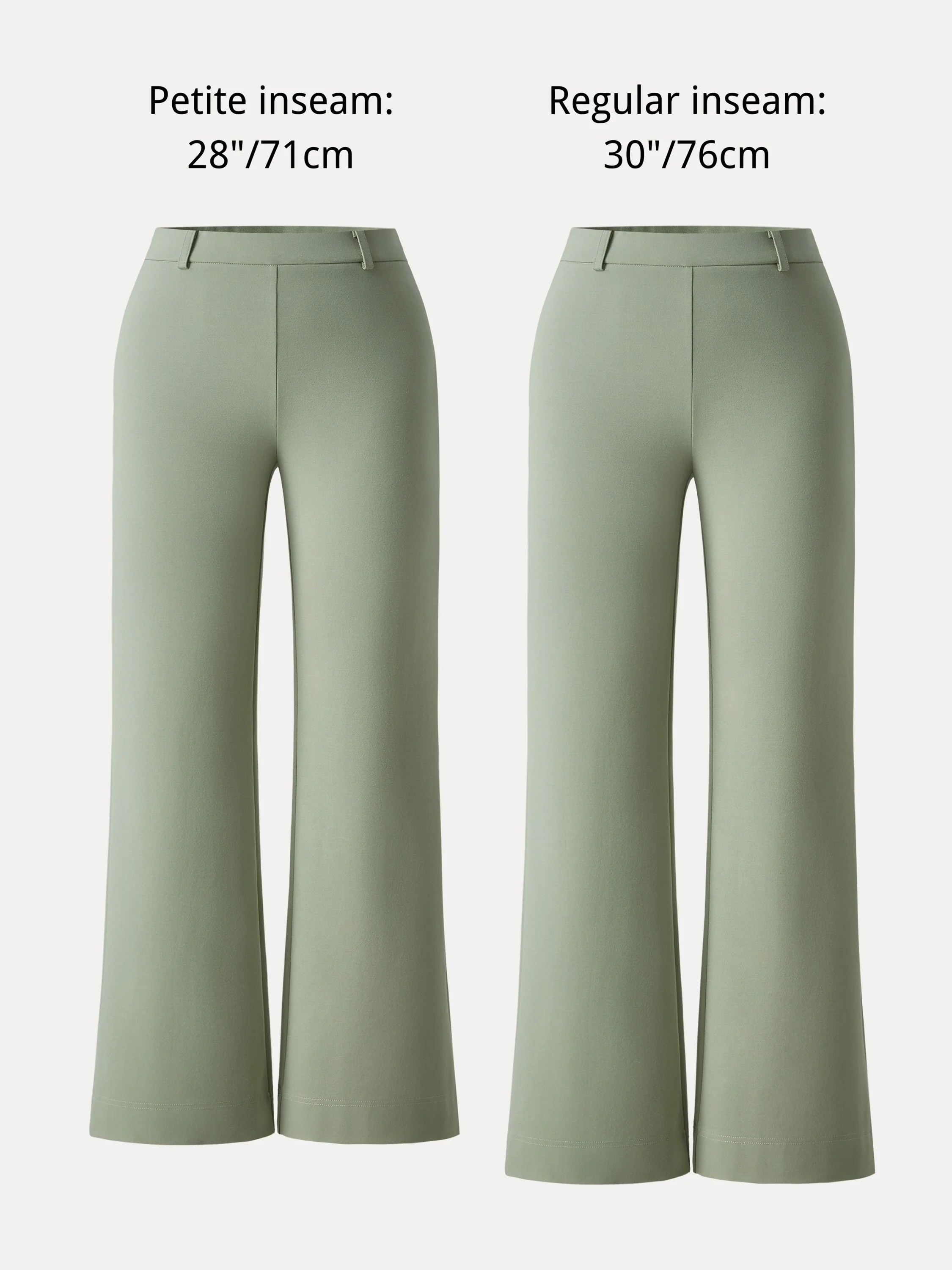 Not-See-Thru Drapey Mid Rise Wide Leg Pull-on Pants with Pockets - Image 14