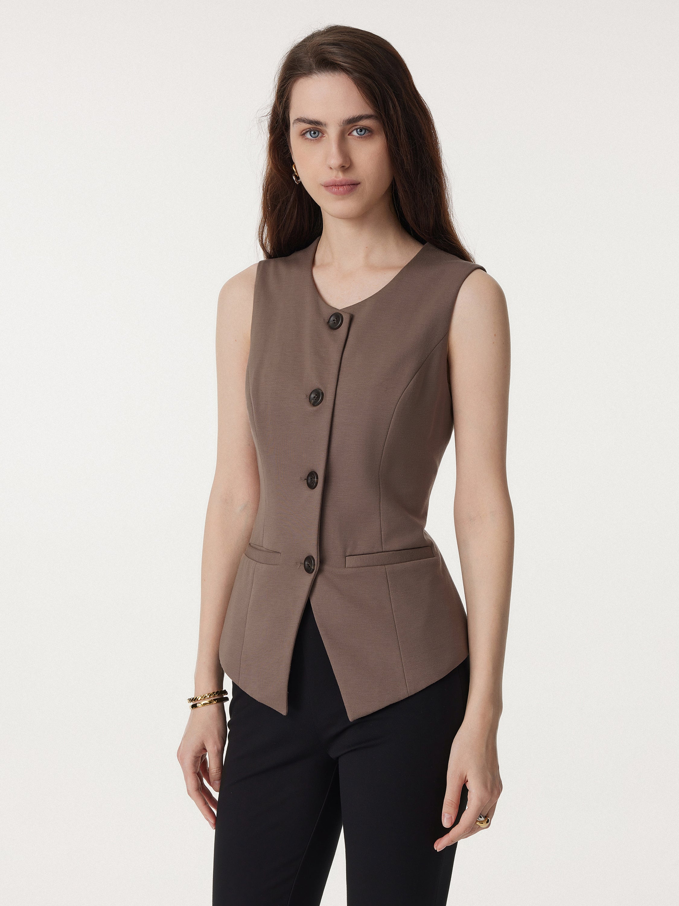 Office Staple Waistcoat with Pockets - Image 8
