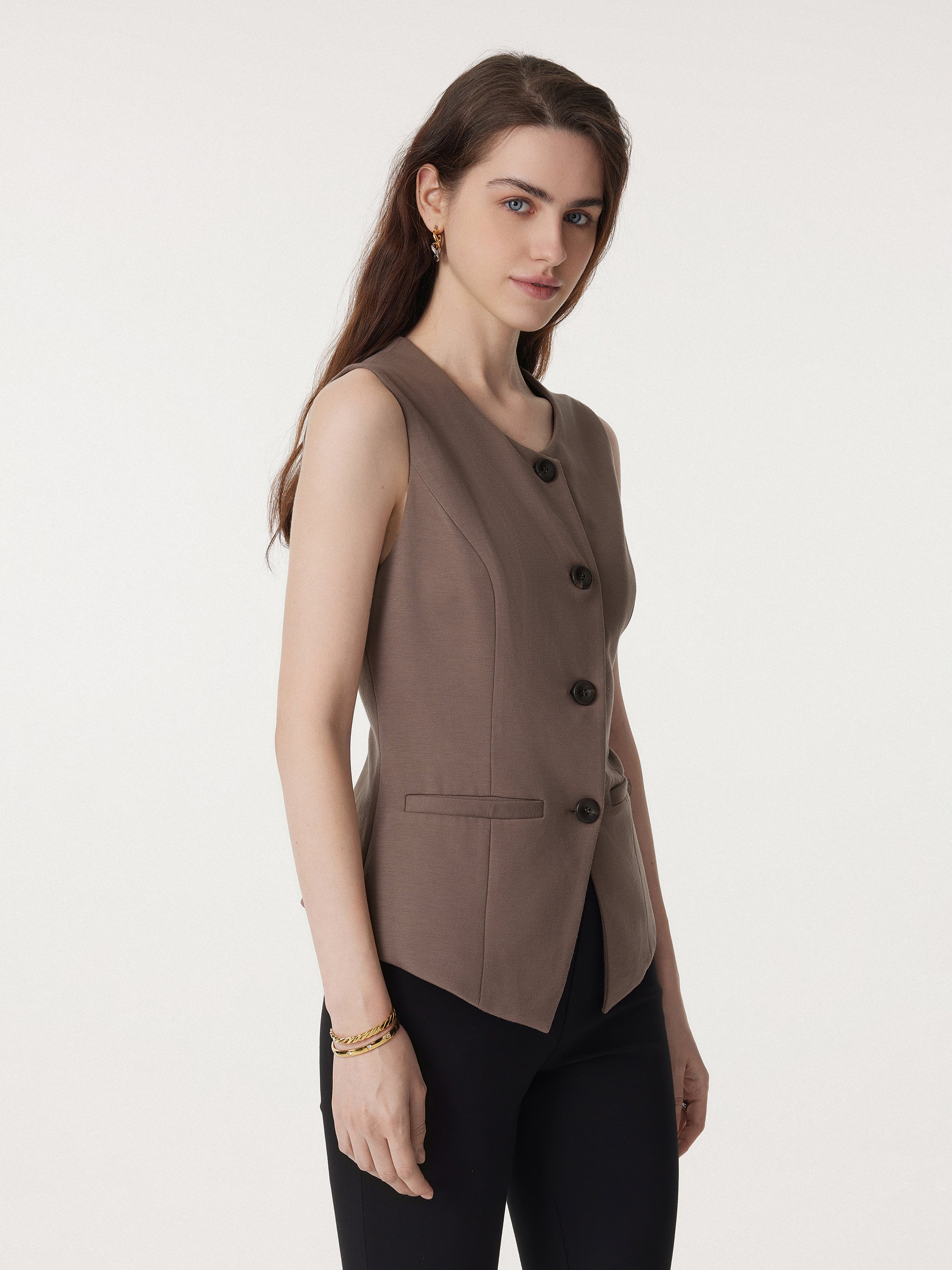 Office Staple Waistcoat with Pockets - Image 9