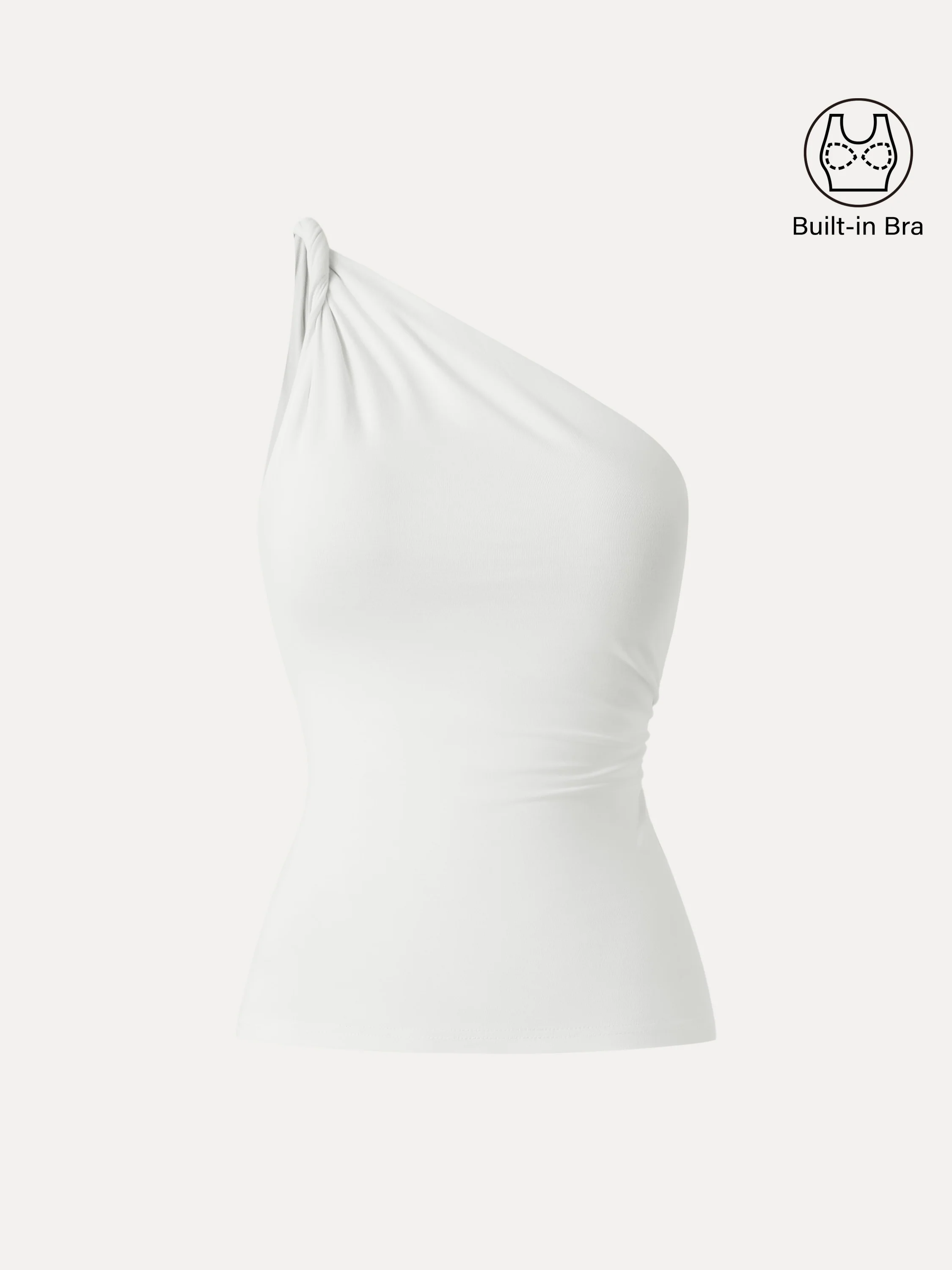 One Shoulder Twisted Bra Tank - Image 16